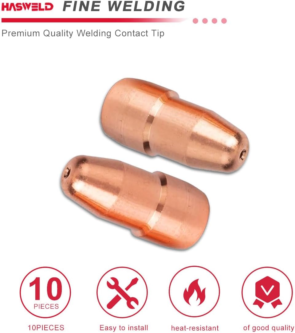 10PK VTS35 MIG Welding Gun Contact Tip .035" fits Tweco Fusion 140 180 220 250 1110-1310 Velocity Light Duty MIG Welding Contact Tip, .035" Wire Size