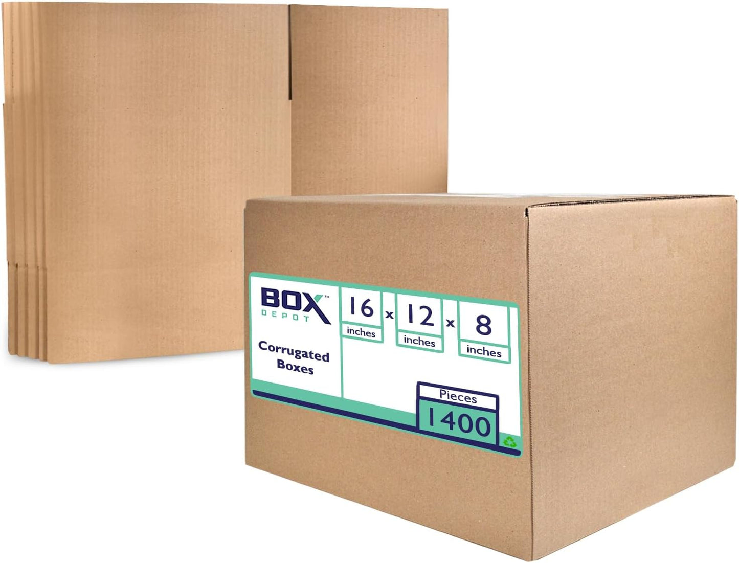 16 x 12 x 8 Inches Moving Boxes 1400 Pieces Strong Shipping Boxes - 1 Pallet