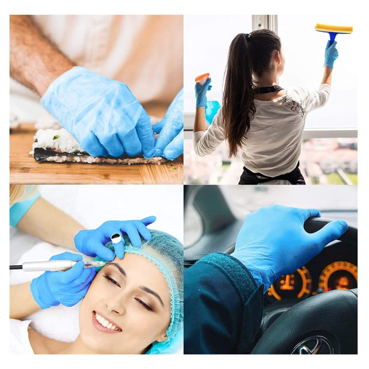 Intco Basic Medical Synmax Vinyl Exam Gloves - Latex-Free & Powder-Free - Medium, BMPF-3002(Pallet of 48,000)