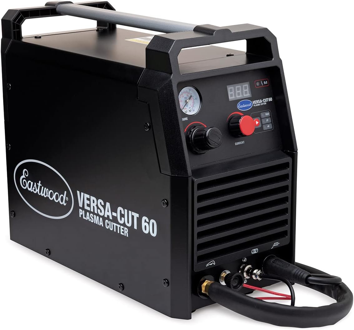 Eastwood 200 Amp Multi-Process Welder and 60 Amp Versa-Cut Plasma Cutter plus Welding Cart