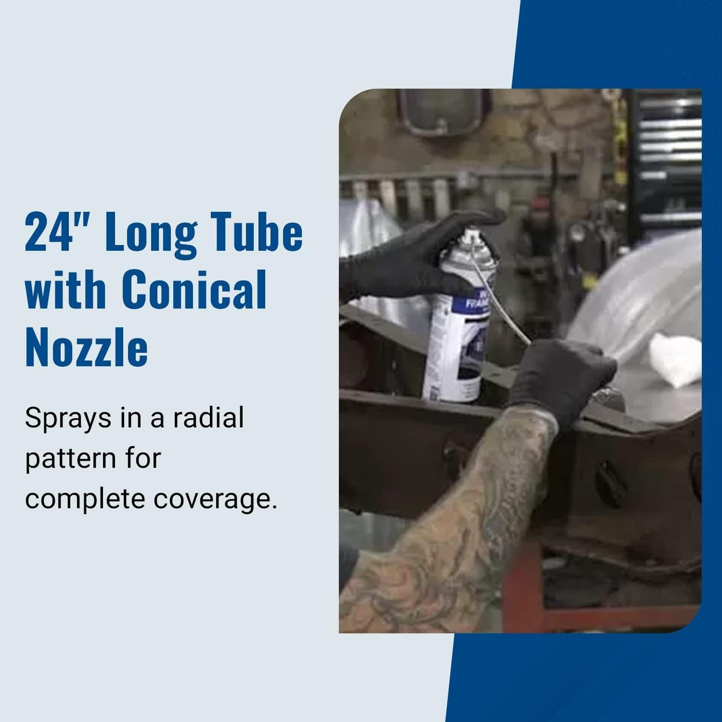 Eastwood Internal Frame Coating Plus Aerosol | Internal Frame Rust Remover | Rust Converter and Prevention Aerosol Spray Undercoating for Vehicles |16 Oz, Matte Black
