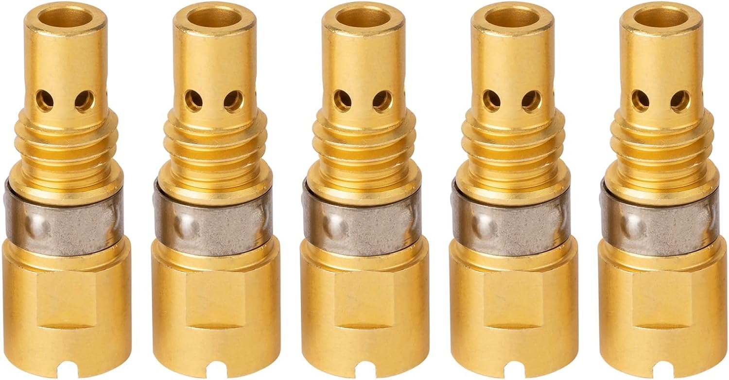 5-PK Gas Diffuser D-M100 Compatible with Miller Multimatic 215,220 Millermatic 141,142,211 MIG GUN AccuLock MDX100 consumables
