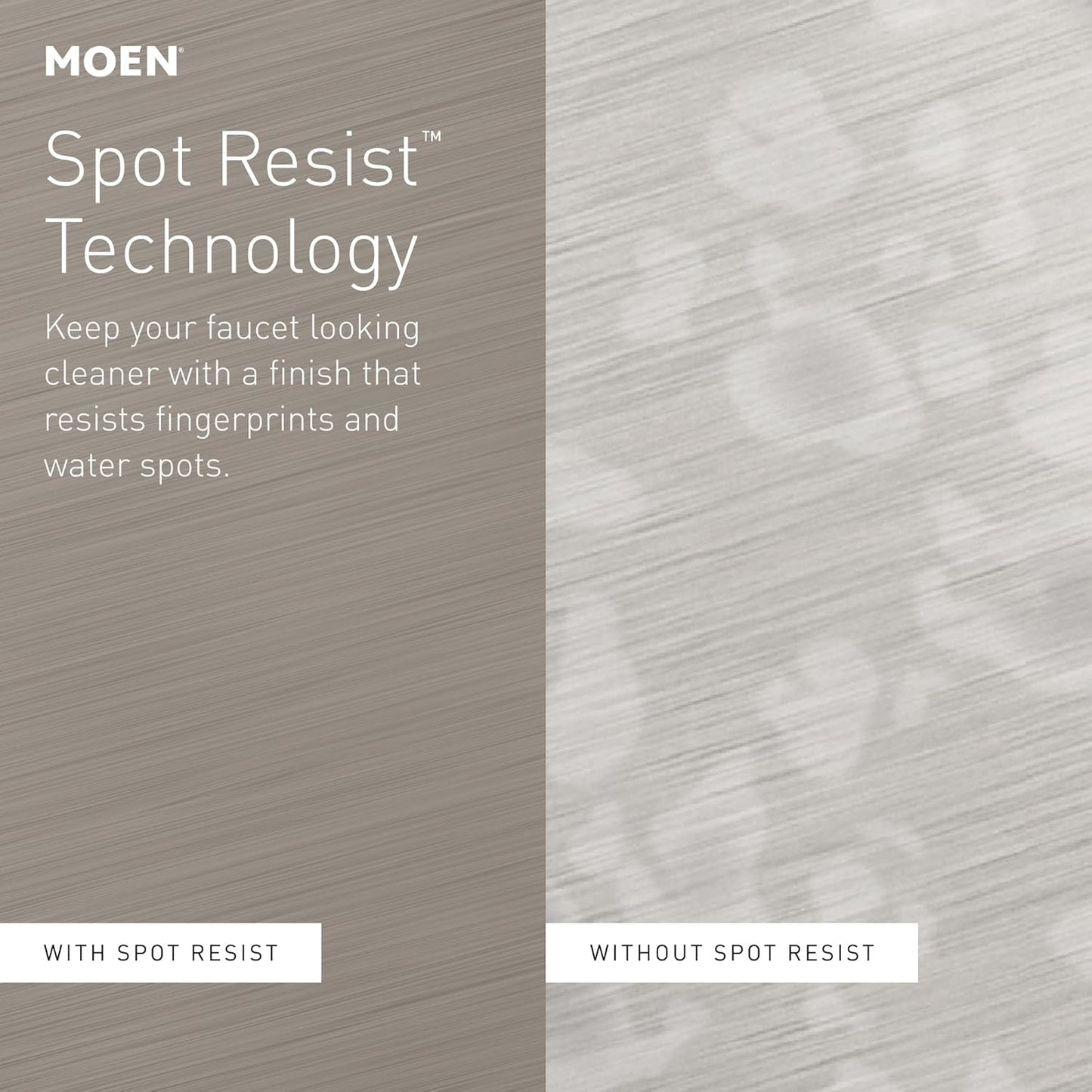 Moen Wellton Spot Resist Brushed Nickel One Hole Single-Handle Bathroom Faucet with Optional Deck Plate and Drain Assembly, 84980SRN