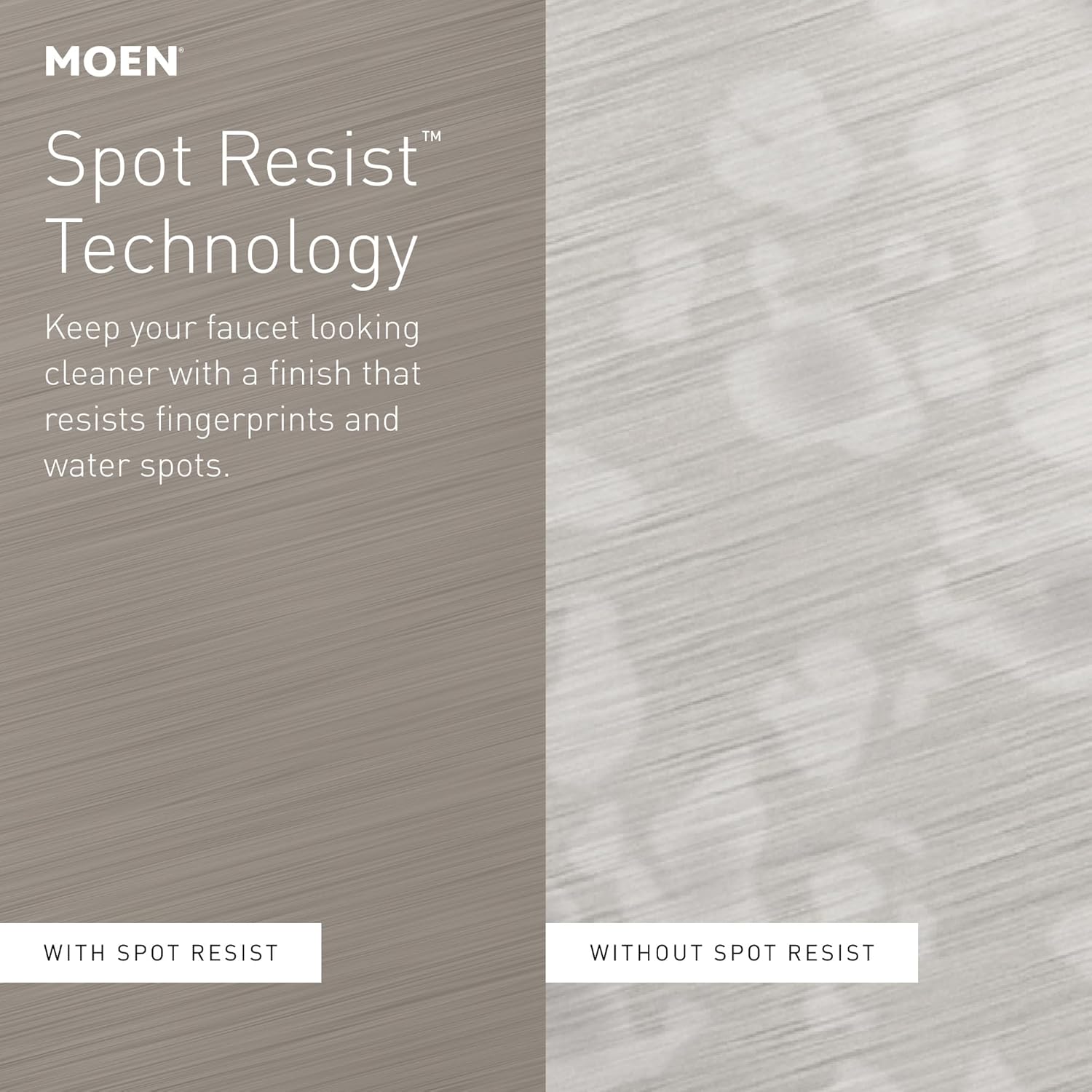 Moen Wellton Spot Resist Brushed Nickel One Hole Single-Handle Bathroom Faucet with Optional Deck Plate and Drain Assembly, 84980SRN