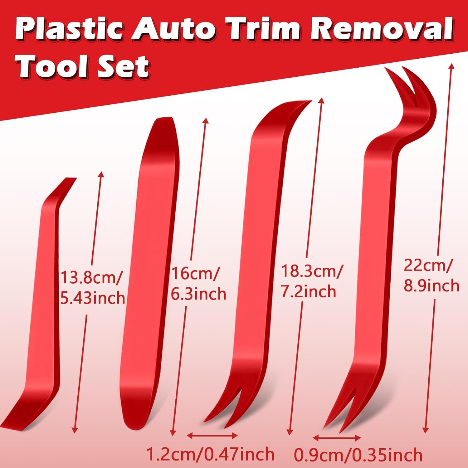 17 Pcs Pick and Hook Set with Trim Removal Tool, Clip Pliers, Fastener Remover,Scraper,and Magnetic Telescoping Tool Kit for Repair Automotive,Upholstery and Electronics Maintenance Pick Tools