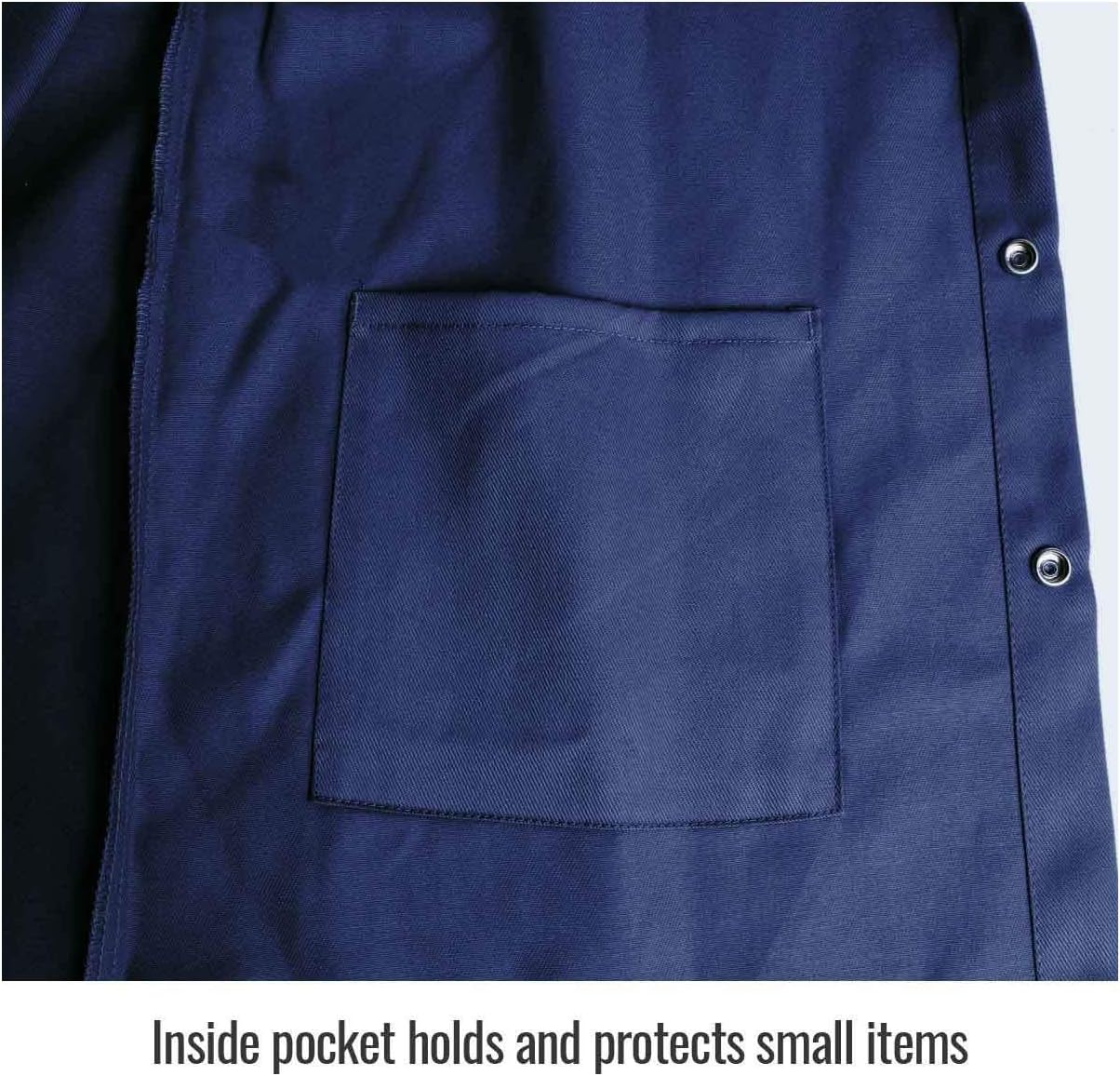 Black Stallion FN9-30C 30" 9oz. Navy FR Cotton Welding Jacket