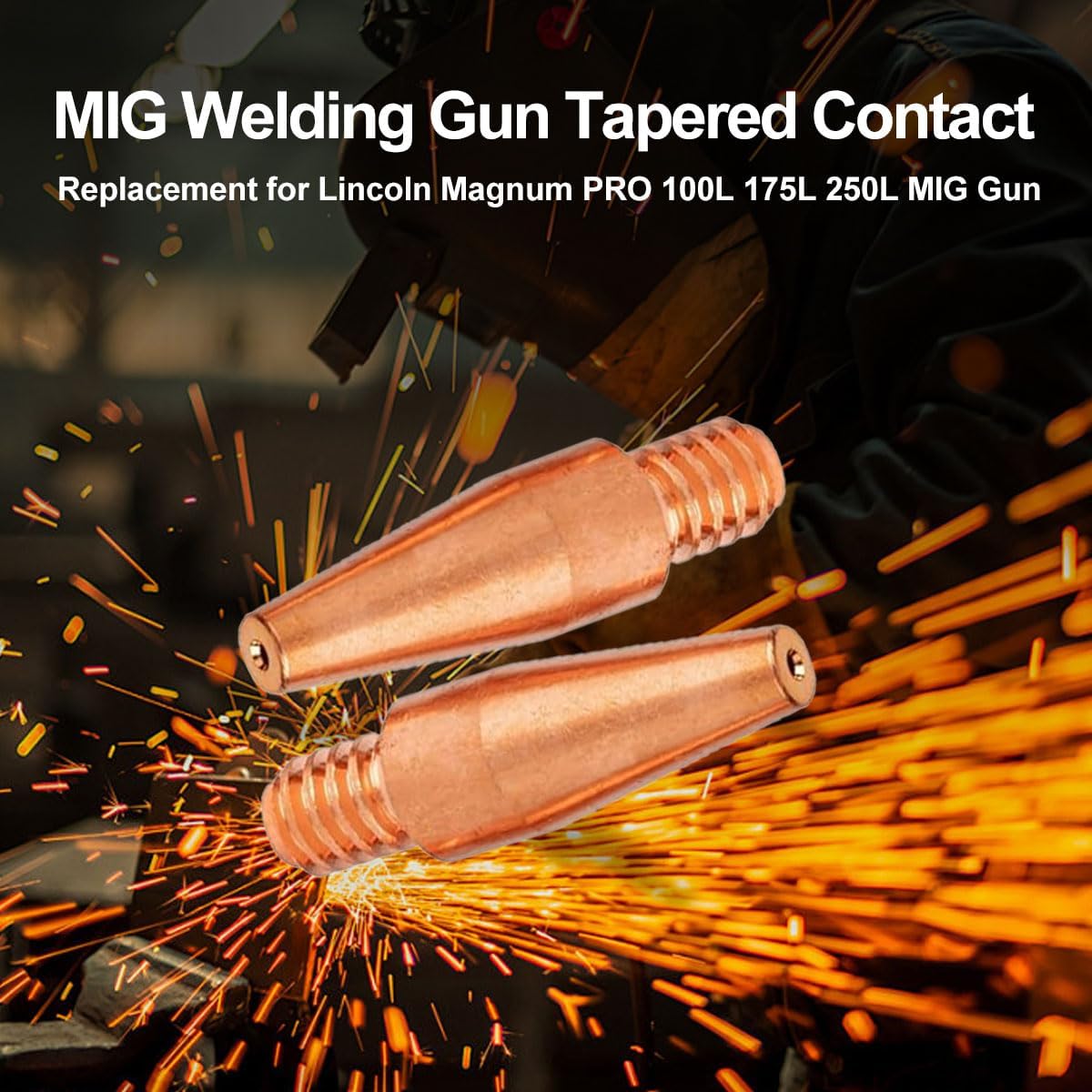 20-KP Tapered Contact Tips KP2744-035T 0.035'' MIG Welding Gun Replacement for Lincoln Magnum PRO 100L 175L 250L MIG Gun