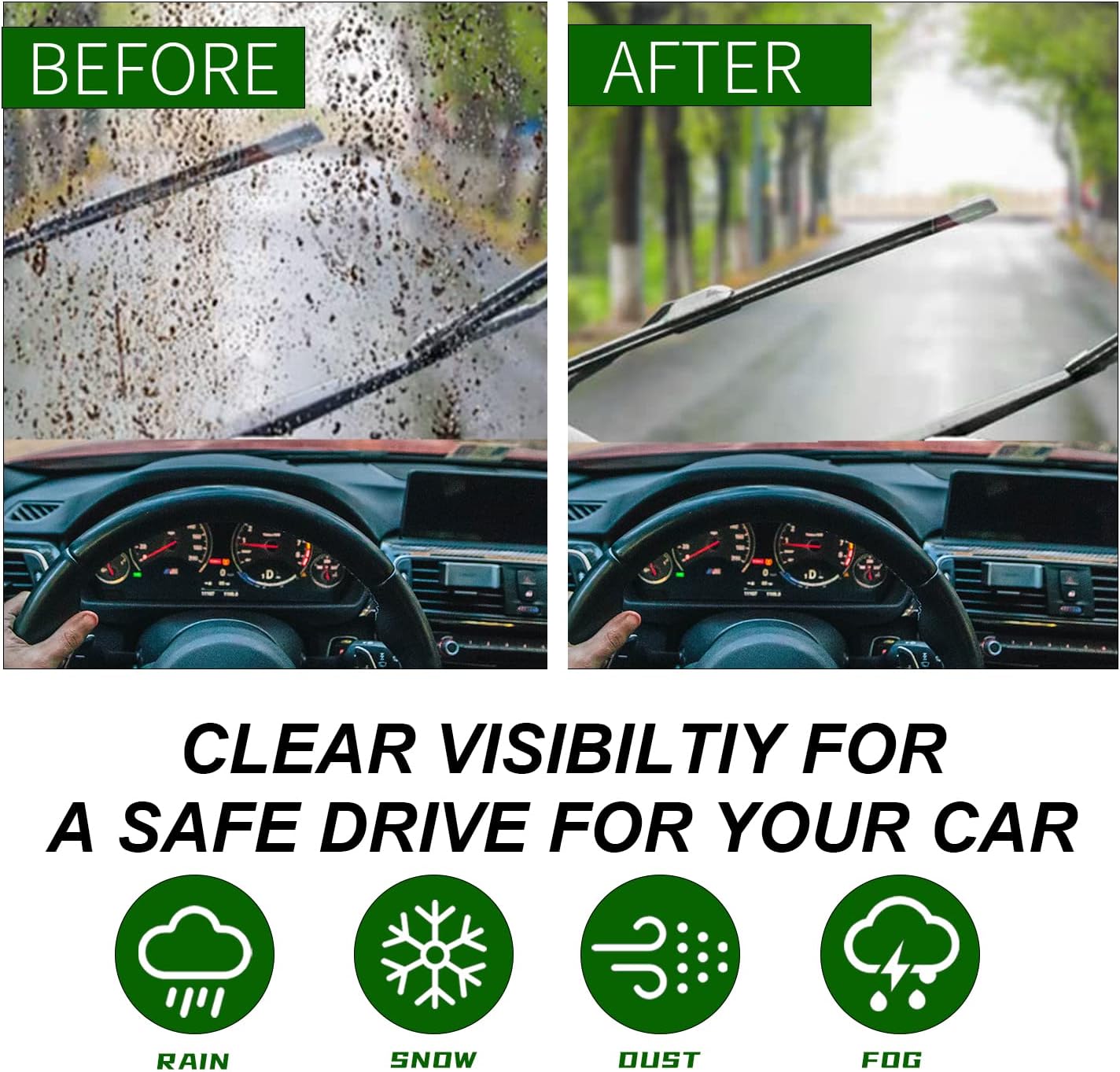 2 Factory Wiper Blades Replacement for 2017 2018 2019 2020 2021 Tesla Model 3 & 2020-2021 Model Y Original Equipment Windshield Wiper Blades Set 26"+19" (Set of 2) Top Lock