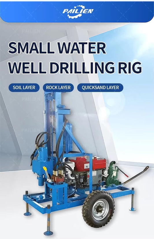 Portable Water Well Drill Drilling Rig Machine for Home Use Efficient Deep Hole Drilling Equipment for Residential and Farm Water Wells