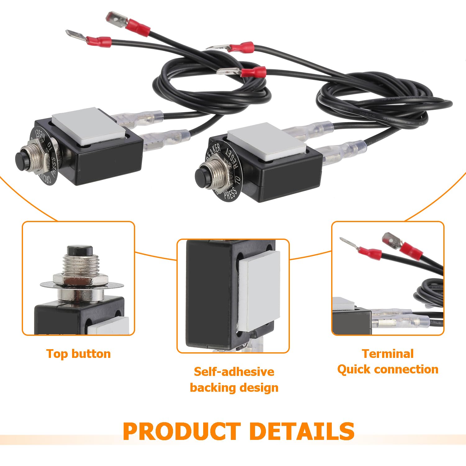 3 AMP 5 AMP Resettable Fuse HVAC Tools Circuit Tester for Circuit Breaker 32V DC & 125/250V AC