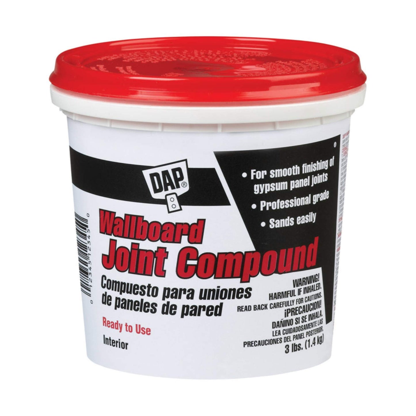 Dap 10100 Wallboard Joint Compound, White , 3-Pound