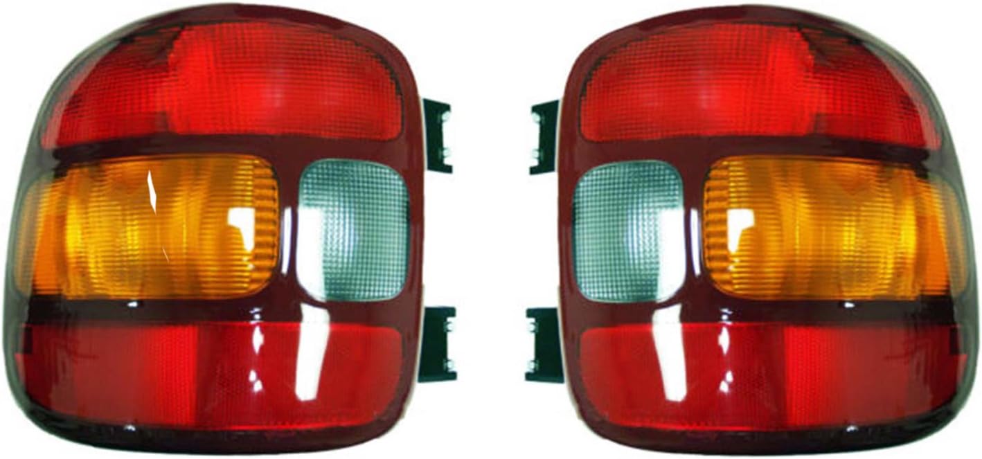 Rareelectrical New Tail Light Pair Compatible With Gmc Sierra 1500 Stepside Bed 1999-03 15224277 19169012 15224276 19169013 Gm2801136 Gm2800136