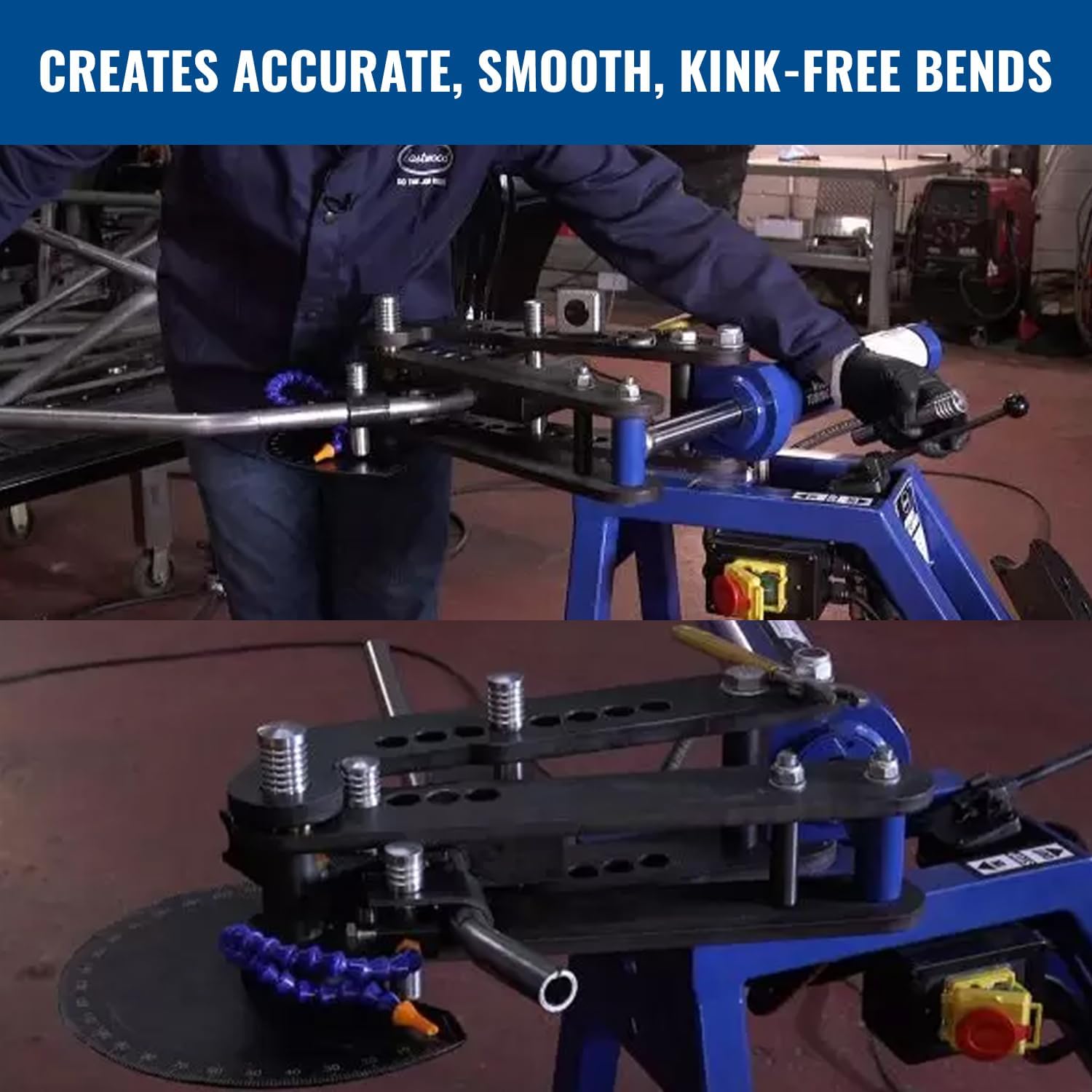 Eastwood Hydraulic Tubing Bender | High Capacity Pipe Bending System with a 1 Horsepower Motor
