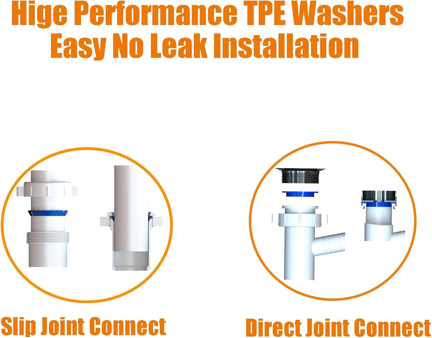 Kitchen Sink Drain Kit,1-1/2”,for Most Kitchen Sink Drain Repair Kit and Bathroom Sink Drain Kit, Kitchen Sink P Trap Drain Kit 1 1/2” for Sink Plumbing Kit, Completed Sink Pipe Replacement Kit