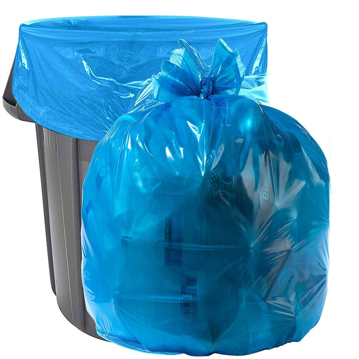 Aluf Plastics Heavy Duty 55 Gallon Trash Bags 1.5 MIL equivalent Industrial Strength Plastic 35" x 55" for 50-55 Gal Cans -Fits Toter,Carlislie Bronco (1 Pallet of 140 Cases, 7000 Count Total)