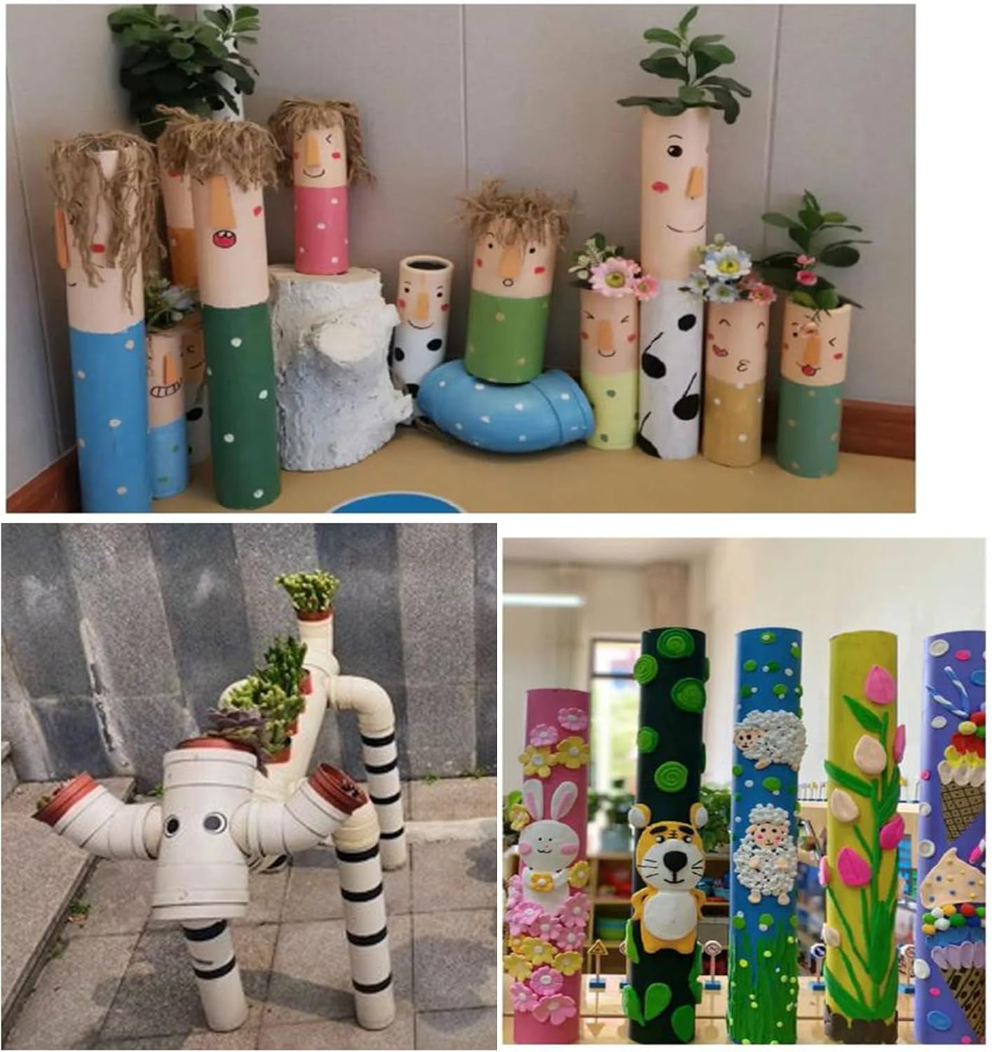 4Pcs 1-1/2 Inch PVC Pipe 17" Long White Sch40 Industrial PVC Pipes for Home DIY, Greenhouse, Garden, Farm, Workshop, Furniture Grade(1.50" x 17"L)