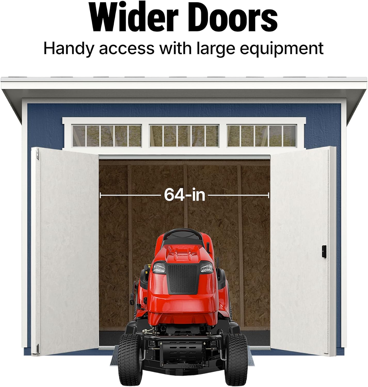 Handy Home Products Olympia 10x7.5 Wood Storage Shed with Floor Kit- Does not Include Paint or Roofing Shingles