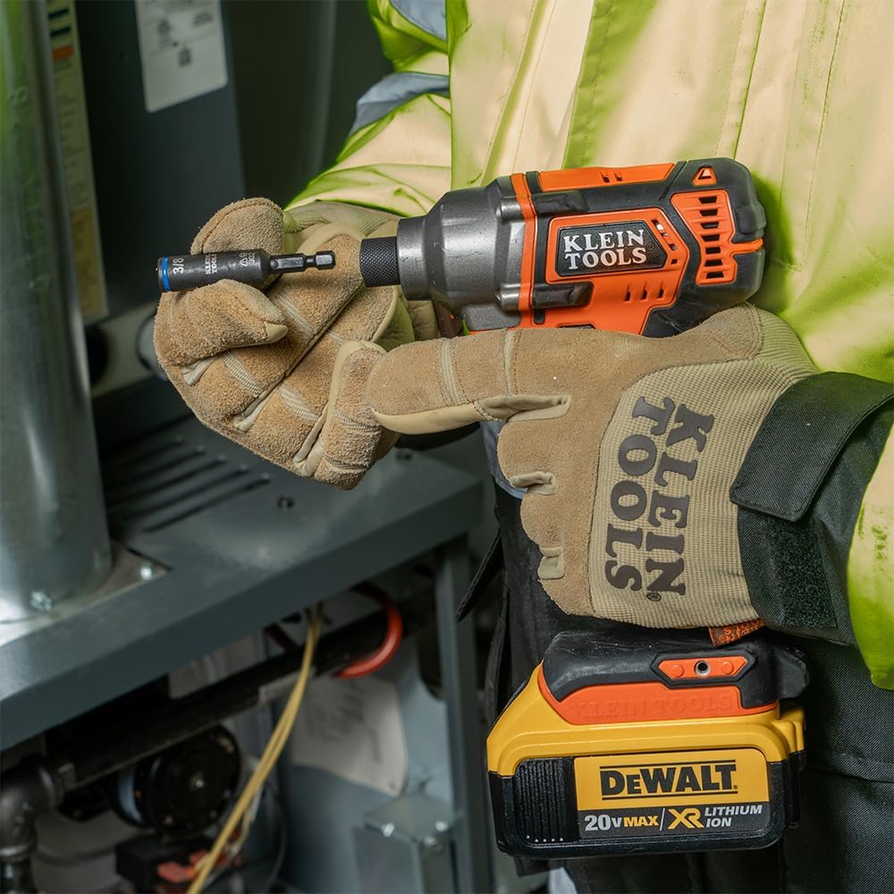 Klein Tools 32527HD KNECT 11-in-1 HVAC Multi-Bit Screwdriver/Nut Driver, Impact Rated with Phillips, Slotted, Square, and Schrader Bits