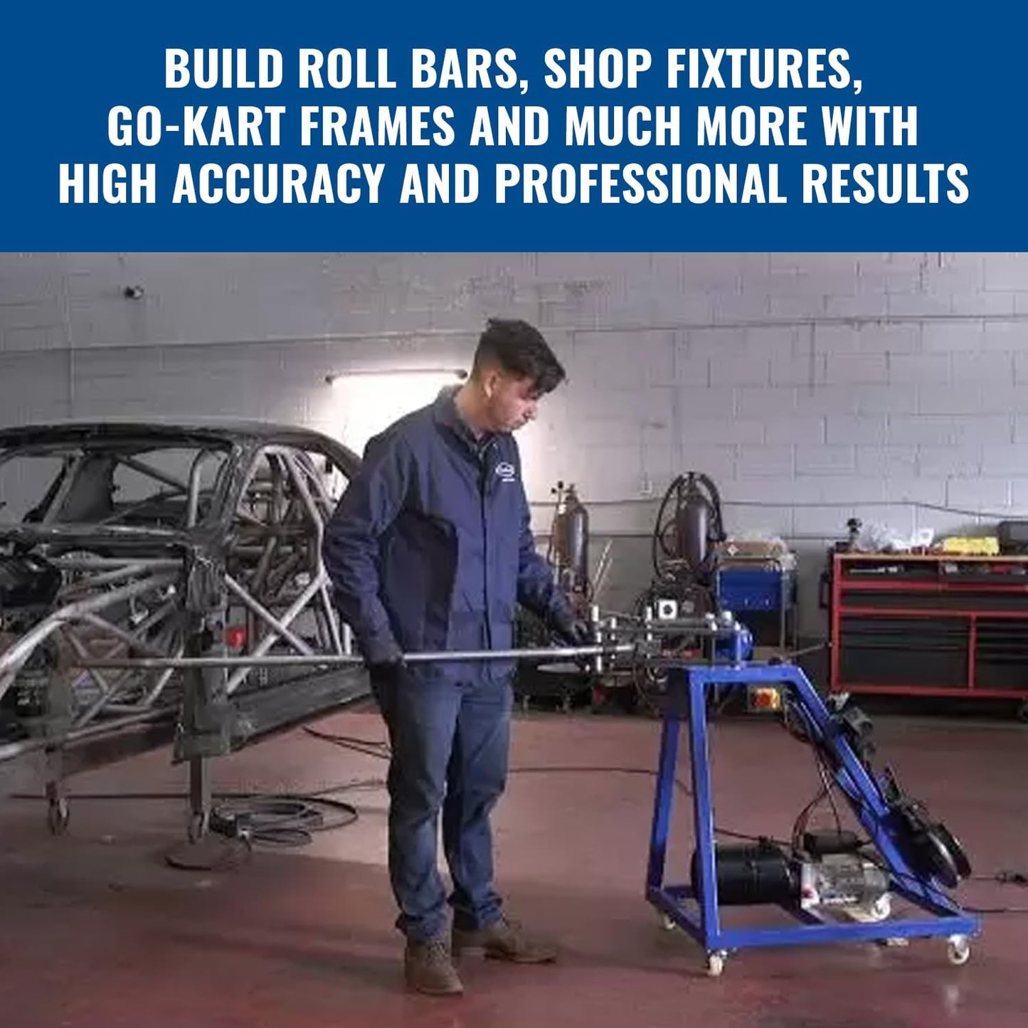 Eastwood Hydraulic Tubing Bender | High Capacity Pipe Bending System with a 1 Horsepower Motor