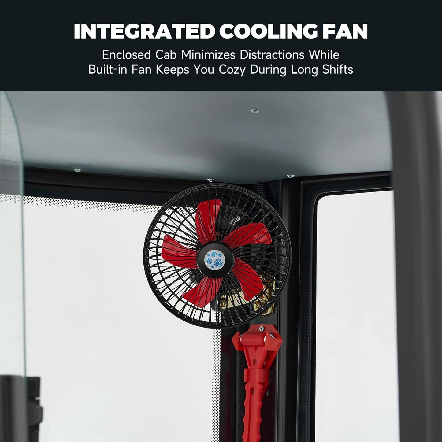 AHM 2.5 Ton Mini Excavator, Crawler Excavator with 25 HP Perkins Diesel EPA Engine, Speed Adjustable Trench Digger with Side Swing Enclosed Cab, Mini Digger for Garden Farm Construction Trenching