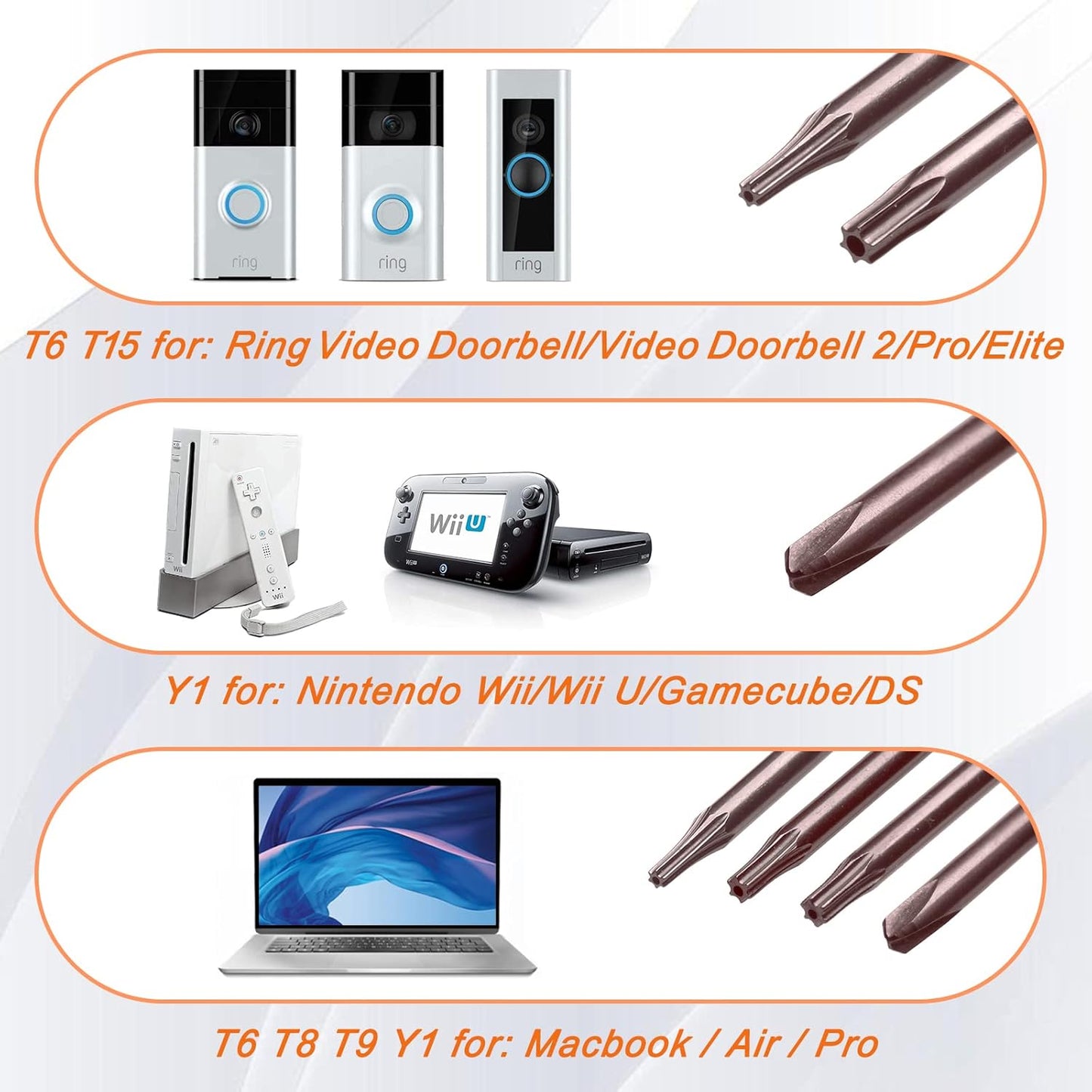 JOREST Single Precision Screwdriver, T5 Torx Security with a Spudger, Tool for PS3/4/5, Switch, Xbox, Wii, Laptop, Macbook, etc, to Repair, Clean, Replace Parts