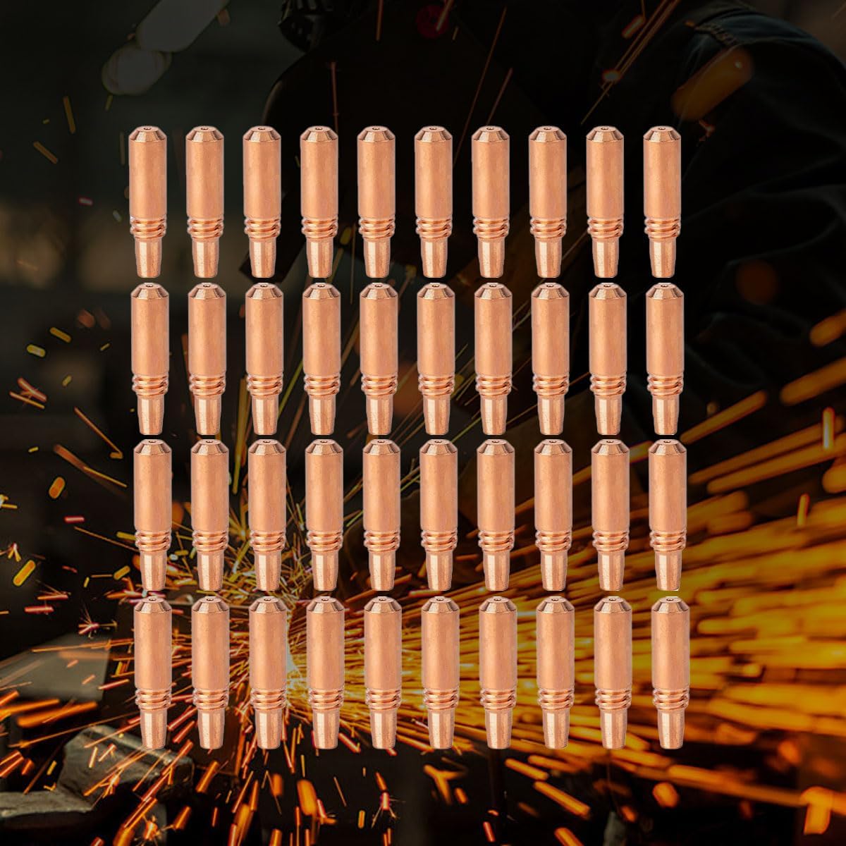 Contact Tips 206189 .052" 3/64AL Fits Miller Spoolmatic 15A 30A Pro Spool gun & XR Series Welding Gun Consumables 40PK