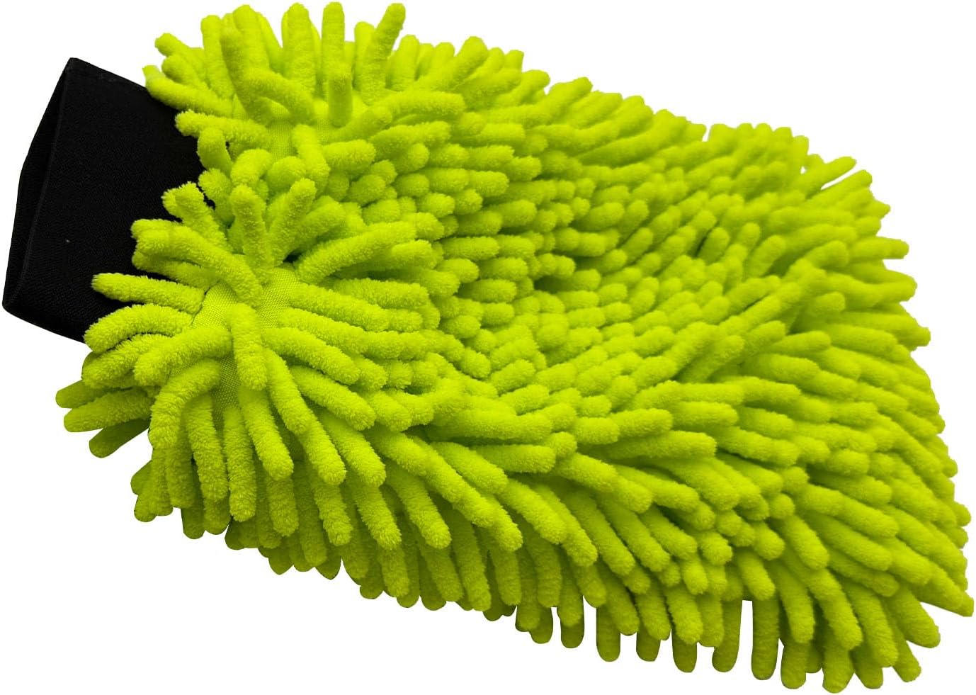 Mr. Detroit - Double Noodle Wash Mitt for Scratch-Free Deep Cleaning| Ultra-Soft Microfiber Waterproof Wash Mitt for Home Use and Auto Detailing