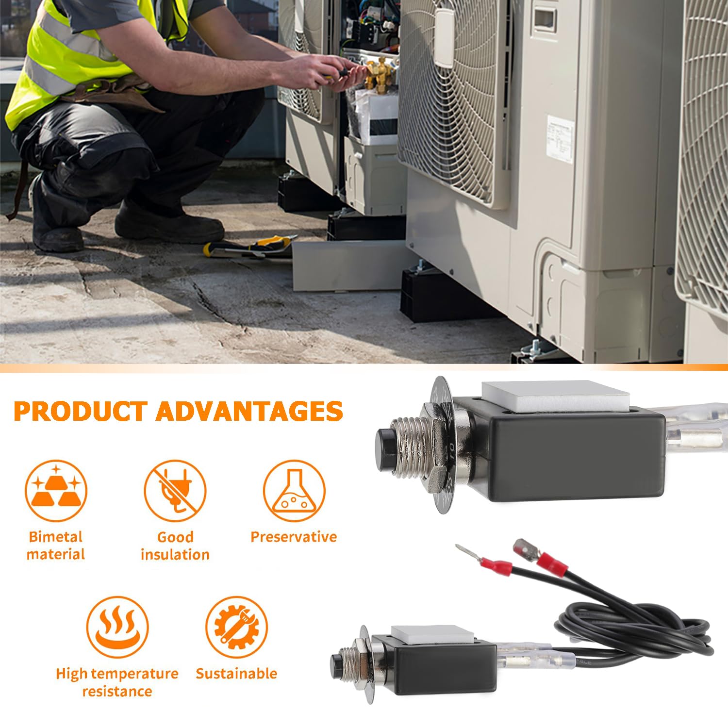 3 AMP 5 AMP Resettable Fuse HVAC Tools Circuit Tester for Circuit Breaker 32V DC & 125/250V AC