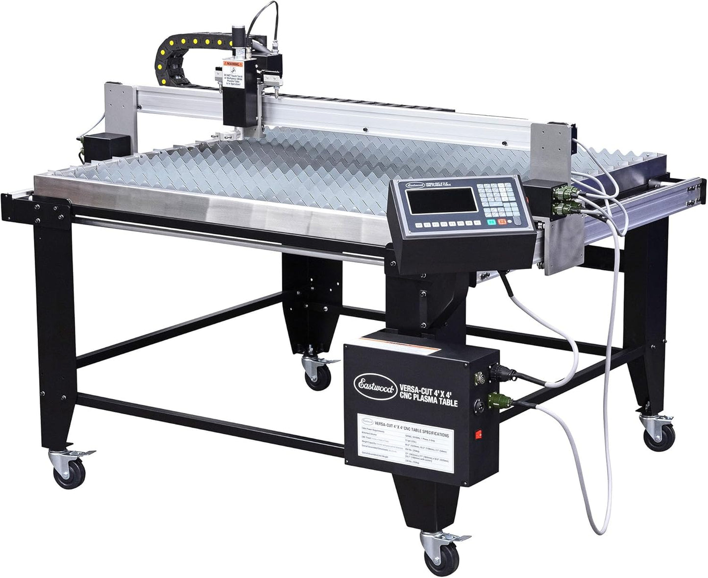 Eastwood Versa Cut 4X4 CNC Plasma Table and CNC Cut 60 with Machine Torch and HD Consumables Kit