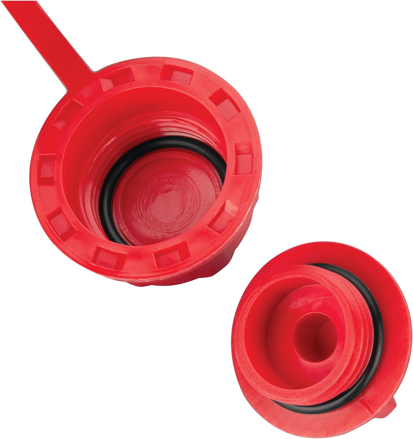 Performance Tool W4077 16-Quart Oil Drain Container, Deep Drain Well, Integrated Handle, Sealing Rubber Gaskets, Black