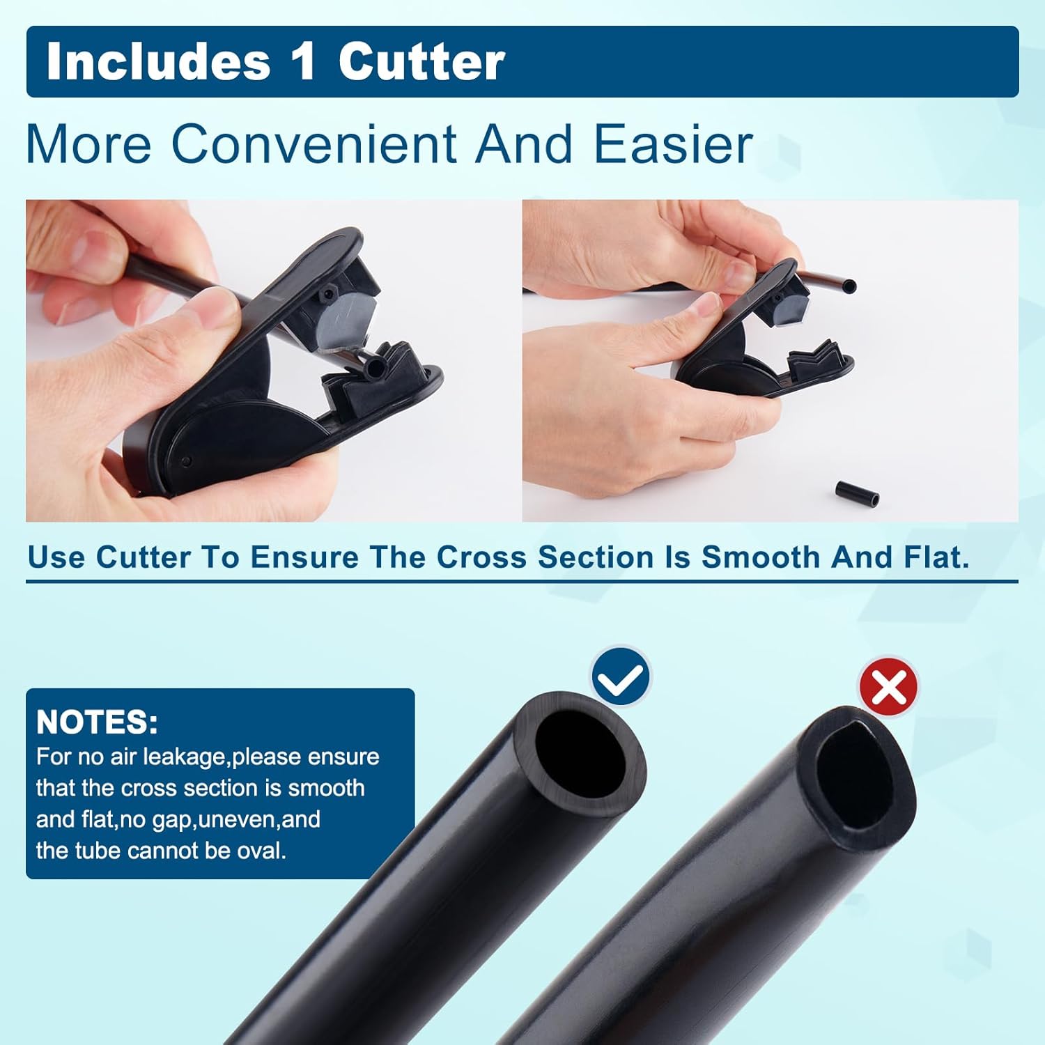 50FT 1/4 DOT Air Line SAE J844 PA12 Nylon Air Hose with Cutter 1/4” OD Pneumatic Tubing DOT Approved 1/4 Air Brake Hose for Air Suspension Kit Truck Trailer Brake System & Fluid Transfer 15.5m