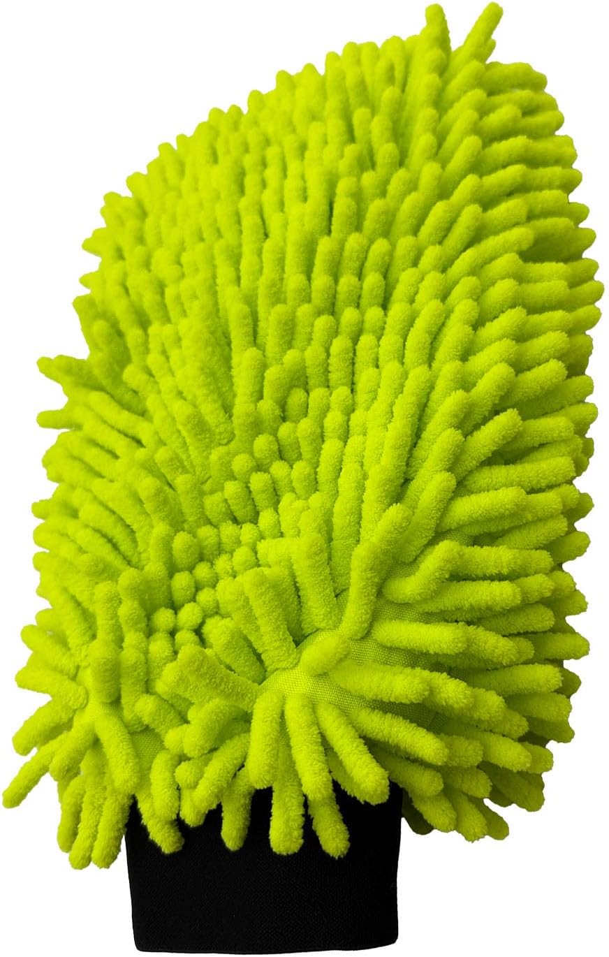 Mr. Detroit - Double Noodle Wash Mitt for Scratch-Free Deep Cleaning| Ultra-Soft Microfiber Waterproof Wash Mitt for Home Use and Auto Detailing