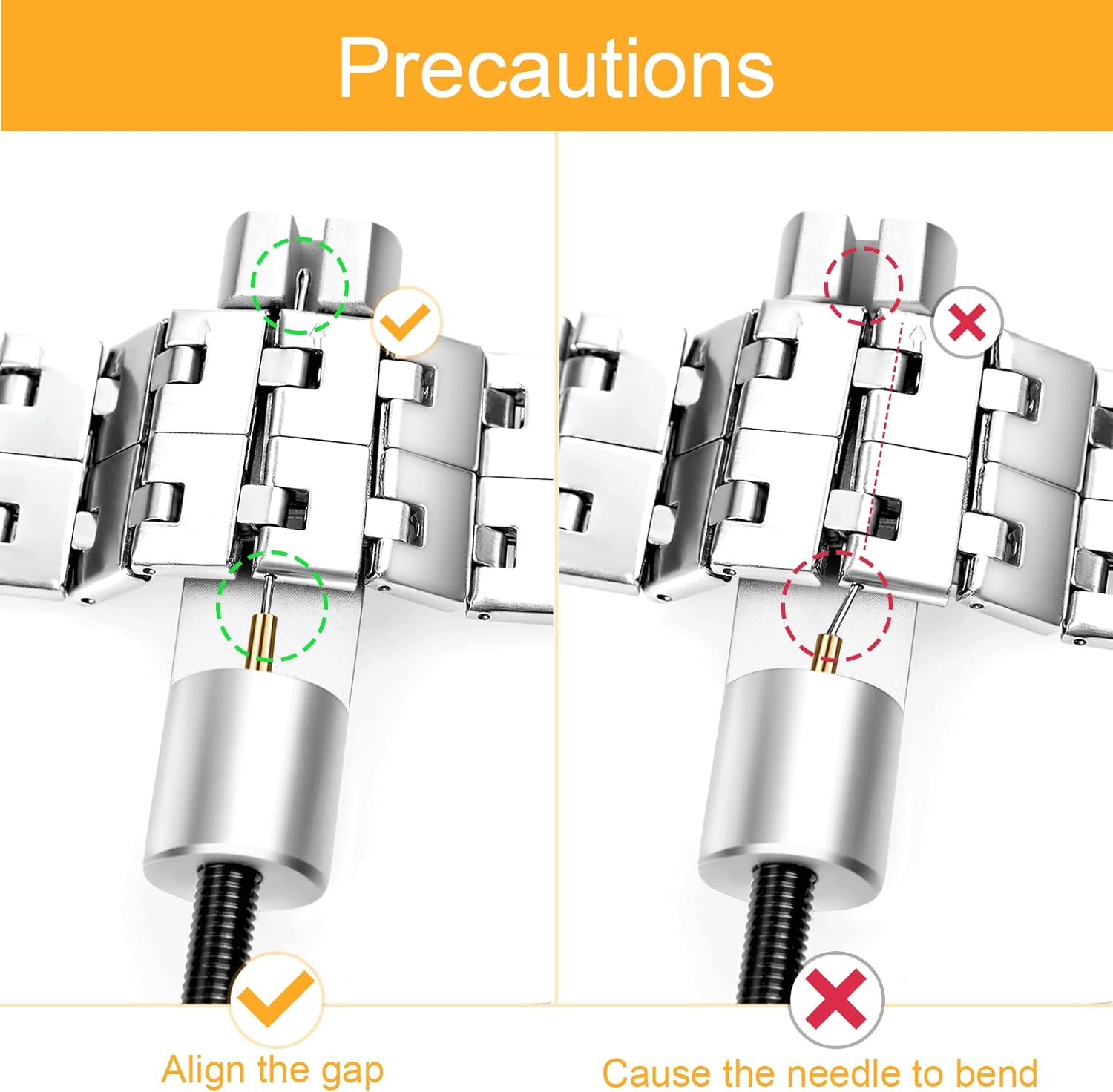 JOREST Watch Link Removal Tool, Watch Band Tool Kit, Repair Kit for Watch Bracelet Adjustment and Replacement and Resizing, With User Manual, Watch Link Remover, 20PCS Spring Bars, 13PCS Spare Needle