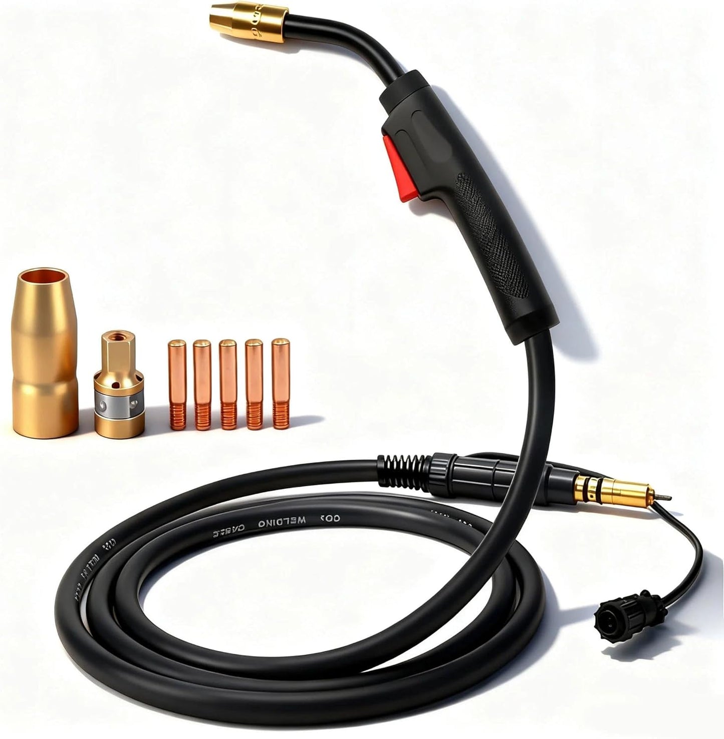 10ft 150A Mig Welding Gun Replacement M10/M100 M15/M150 Fits Miller Millermatic 90,120,130,130XP,135,140,141,150,175,180s,185, DVIs,211 MIG Welder