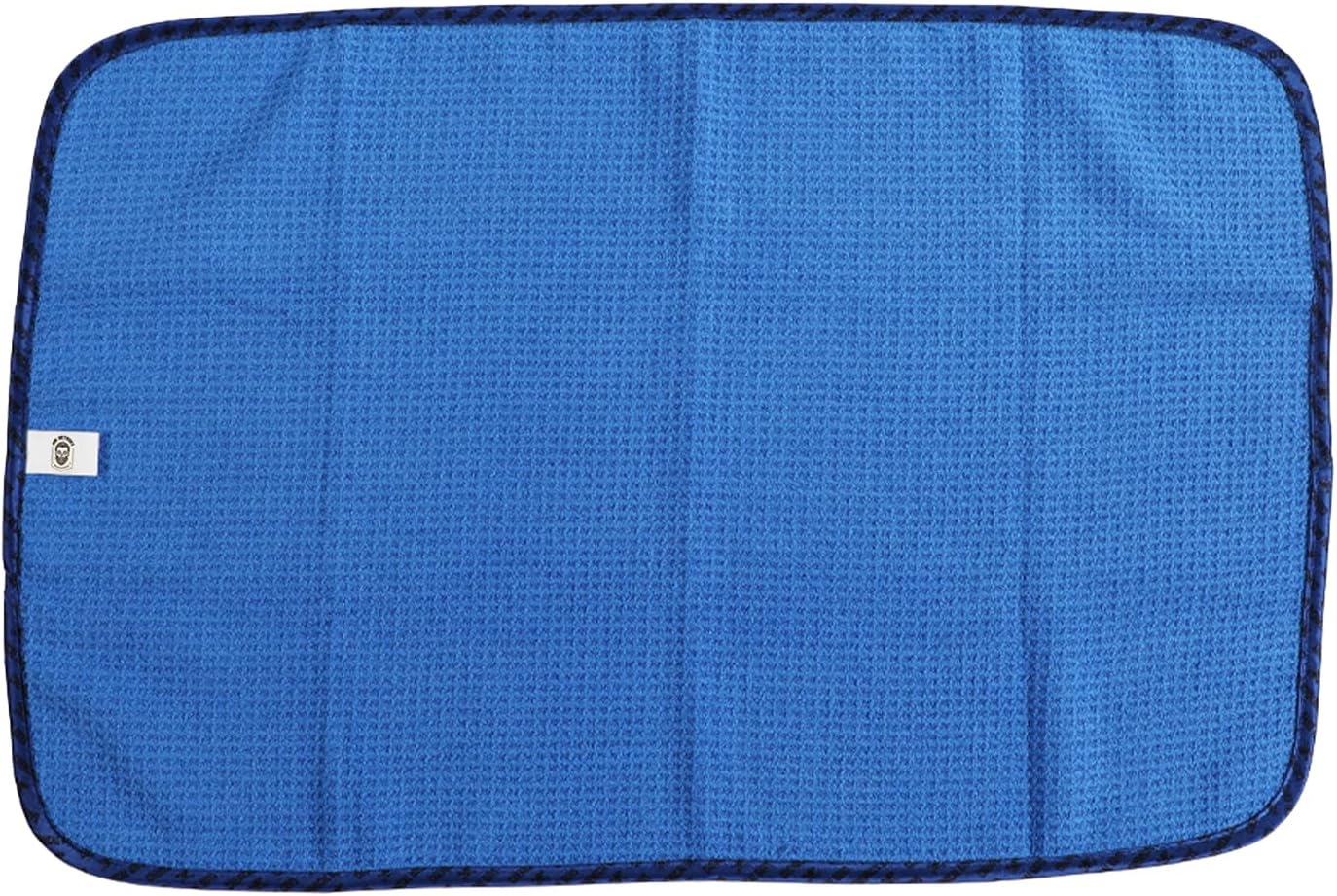 Mr. Detroit - Waffle Weave Glass & Window Microfiber Towel, Streak-Free Cleaning, Super Absorbent Reusable Cloth for Car Care & Home Use - 16"x24" (Blue)