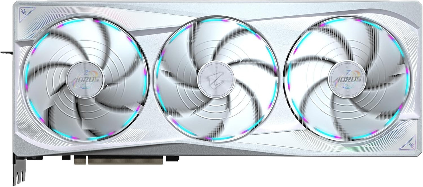 Gigabyte AORUS GeForce RTX 5090 Master ICE 32G Graphics Card - 32GB GDDR7, 512bit, PCI-E 5.0, 2655MHz Core Clock, 3 x DP 2.1a, 1 x HDMI 2.1b, NVIDIA DLSS 4, GV-N5090AORUSM ICE-32GD