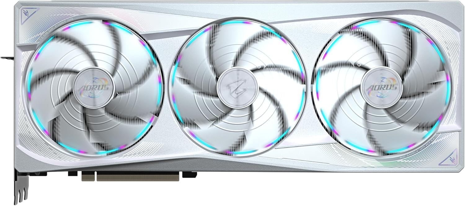 Gigabyte AORUS GeForce RTX 5090 Master ICE 32G Graphics Card - 32GB GDDR7, 512bit, PCI-E 5.0, 2655MHz Core Clock, 3 x DP 2.1a, 1 x HDMI 2.1b, NVIDIA DLSS 4, GV-N5090AORUSM ICE-32GD