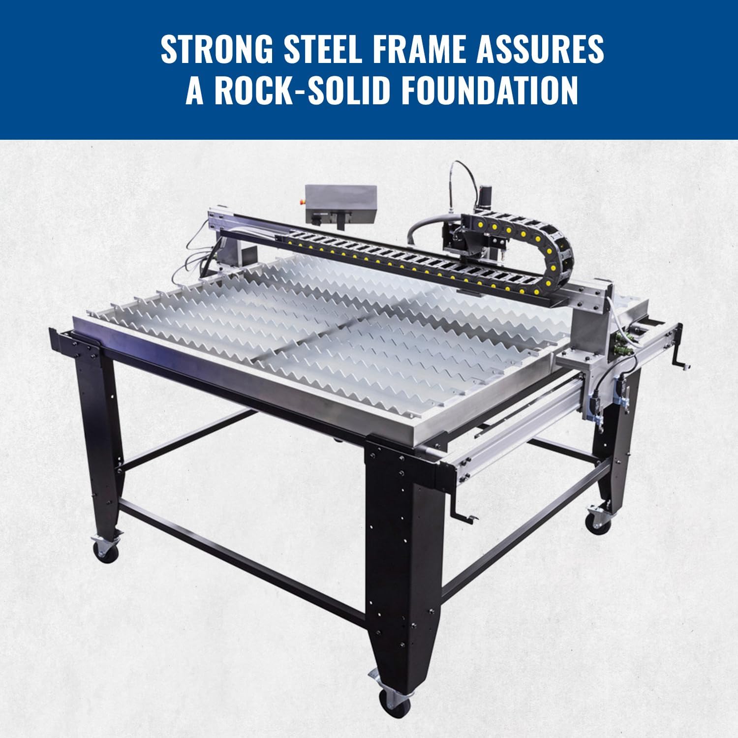 Eastwood Versa-Cut 4'X4' CNC Plasma Table With CNC Cut 40A Plasma Cutter Machine with Cutting Torch | All-in-One Professional Dual Voltage Metal Precision Cutting and Sheet Fabrication Equipment Set