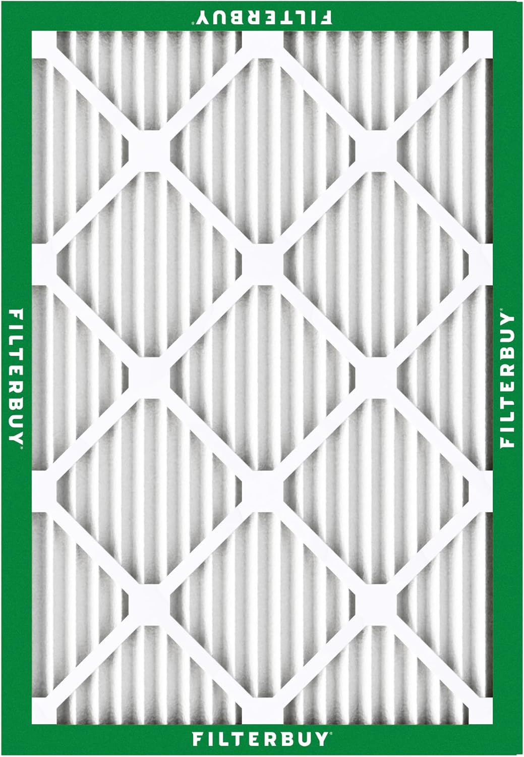 Filterbuy 12x18x1 Air Filter MERV 8 (MPR 700) Dust Defense Replacement (2-Pack), Electrostatic Pleated HVAC AC Furnace Filters, Made in USA (Actual Size: 11.50 x 17.50 x 0.75)