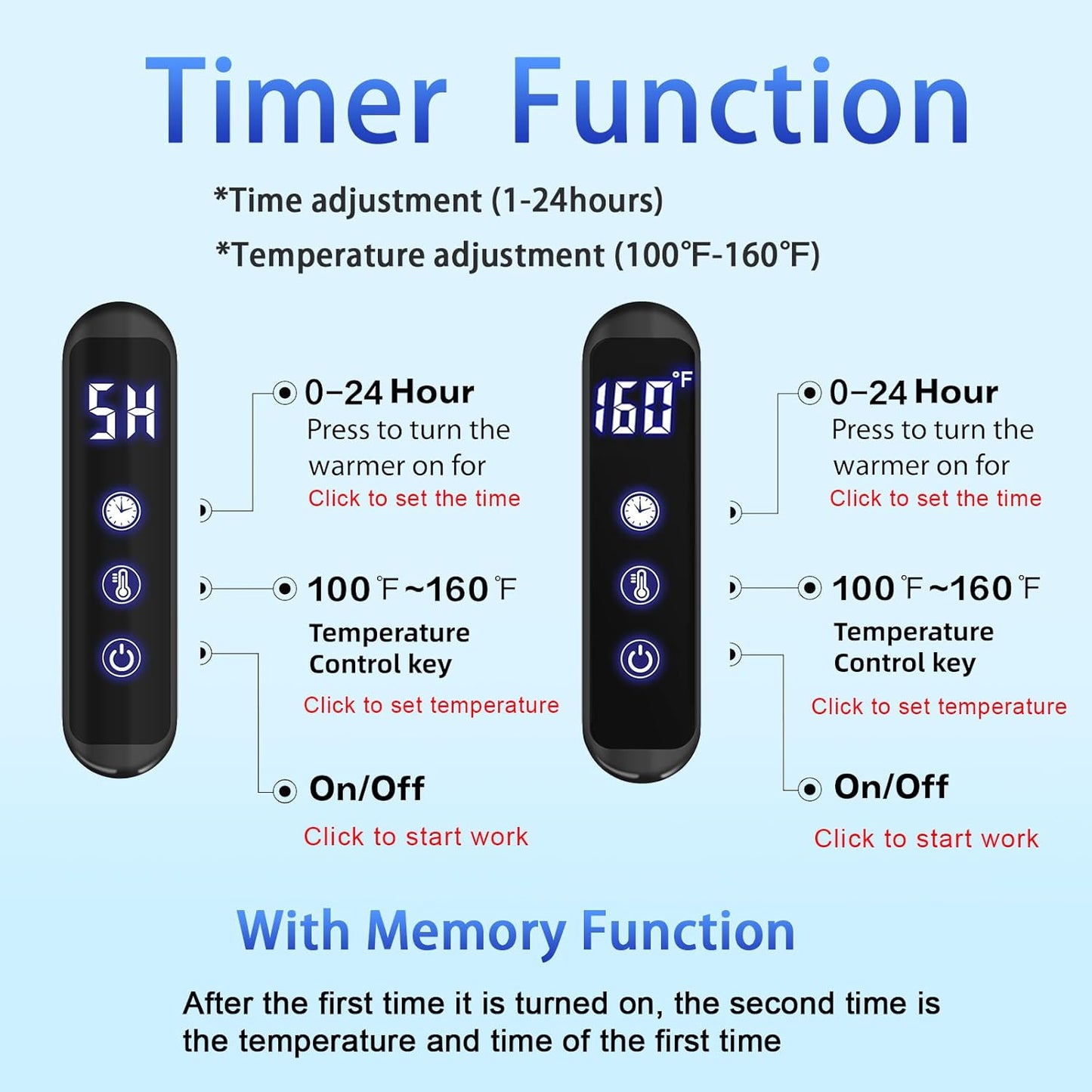 Towel Warmer Rack for Bathroom with Timer/Fahrenheit Temperature Control Wall Mounted Electric Heated 10 Bar Rail Plug-in or Hardwired Keep Bath Shower Towel Warming (Brushed Gold)