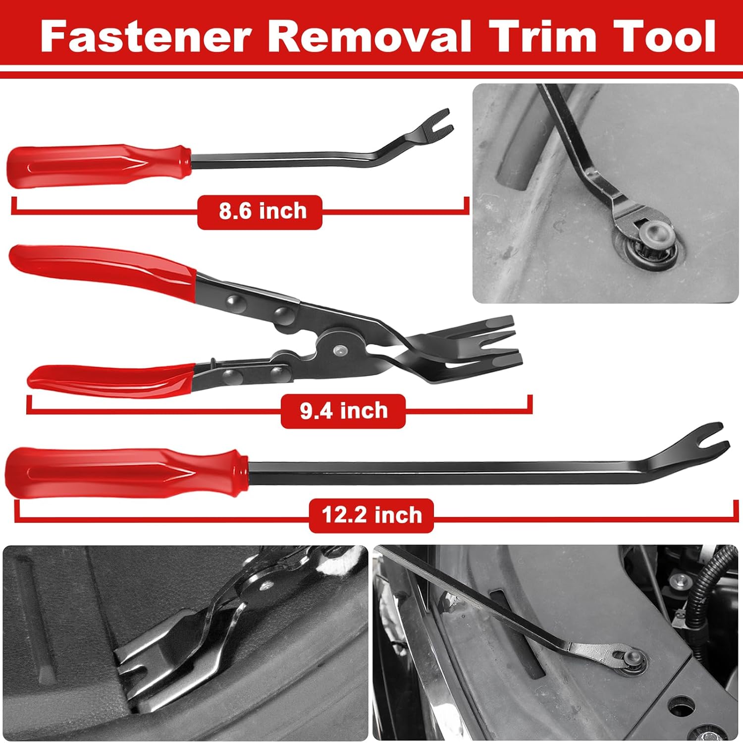 17 Pcs Pick and Hook Set with Trim Removal Tool, Clip Pliers, Fastener Remover,Scraper,and Magnetic Telescoping Tool Kit for Repair Automotive,Upholstery and Electronics Maintenance Pick Tools