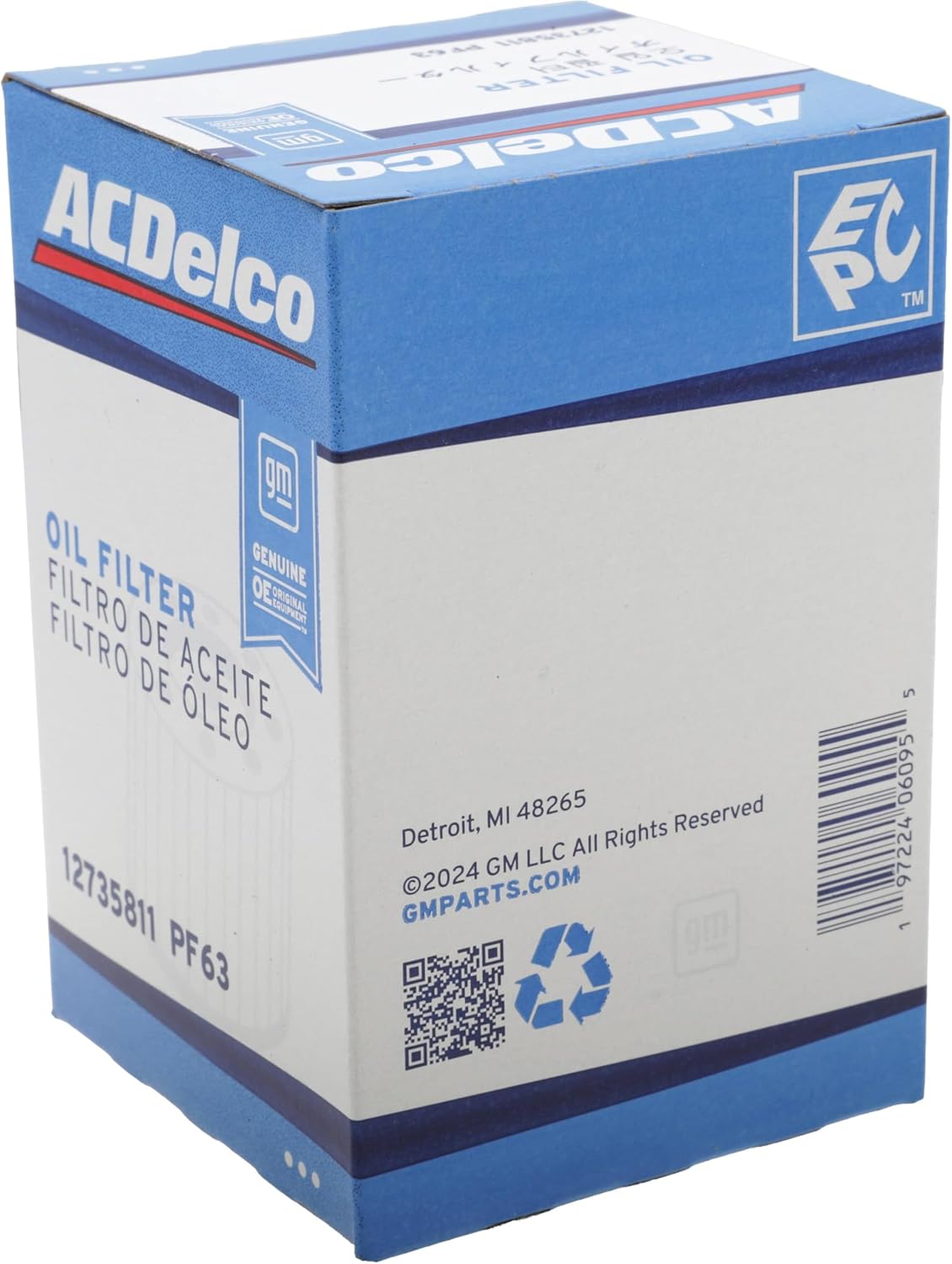 ACDelco GM Original Equipment PF63 (12735811) Engine Oil Filter