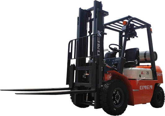 ONEN LPG Forklift 3.5 Tons 7716 LBS Capacity 42KW Dual-Fuel Engine Powered High-Lift Fork Lift 4.5m 14.76 ft Lifting Height Stacker 3500kg Pallet Lift Truck Material Handler with 4ft Length Forks