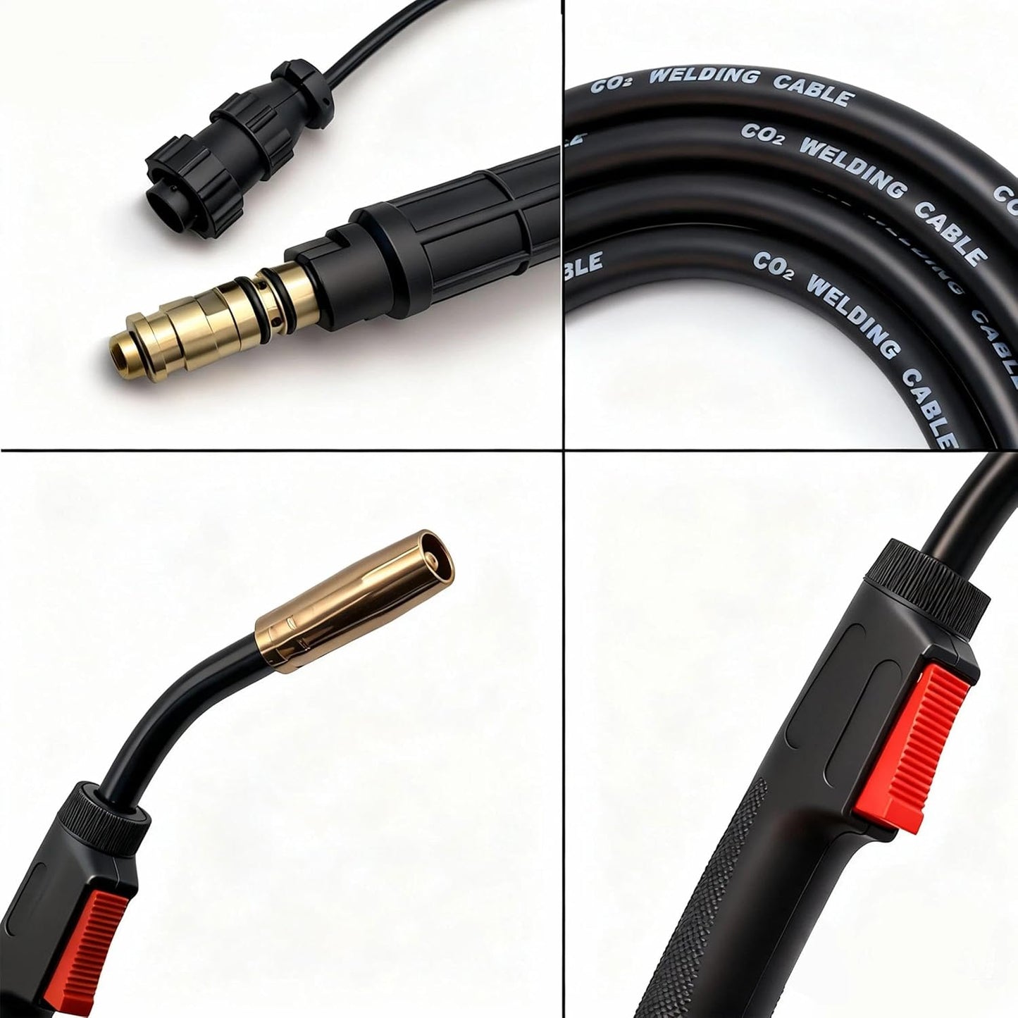 180A 15ft Mig Gun Replacement Lincoln Magnum 100L K530-6 Fits Lincoln PRO MIG 140 & PRO MIG 180 K2480-1 K2481-1 & SP-140T 180T,Easy-Core 140 180,Weld-Pak 125 125HD 140HD MIG Welding Gun