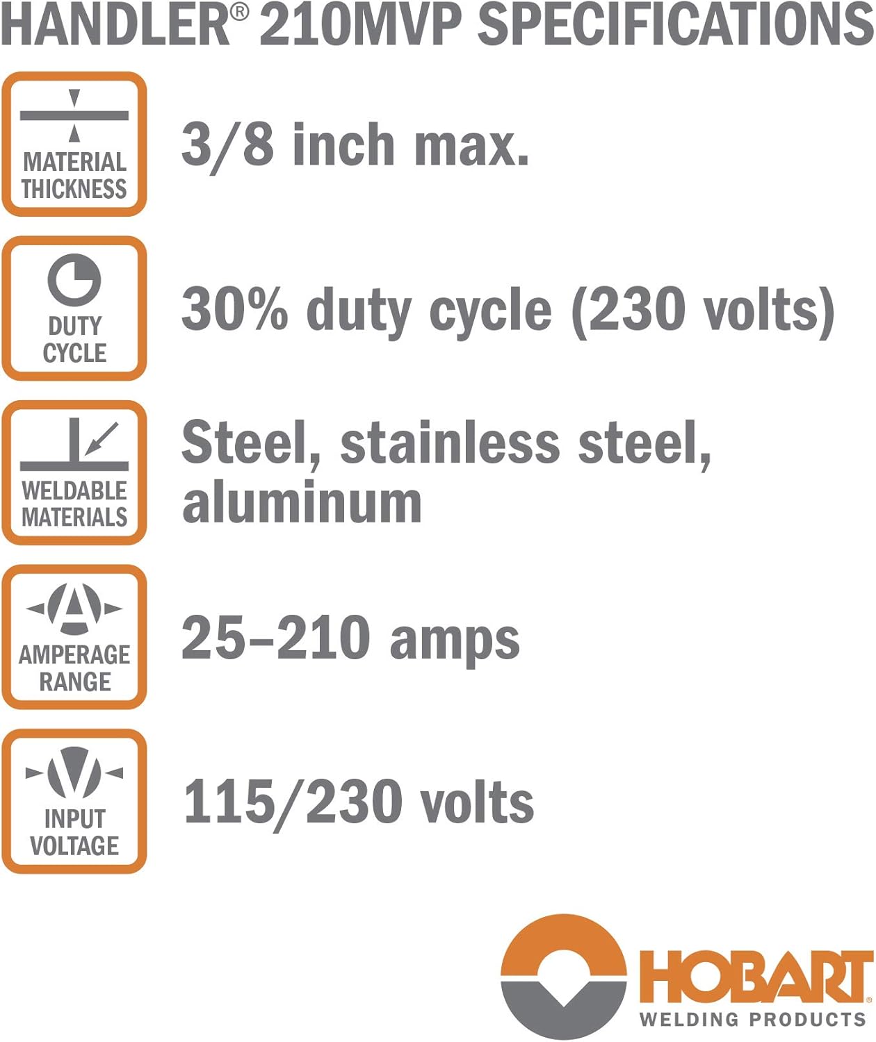 Hobart 500553 Handler 210 MVP MIG Welder - Empower Your Welding with Precision and Power Small