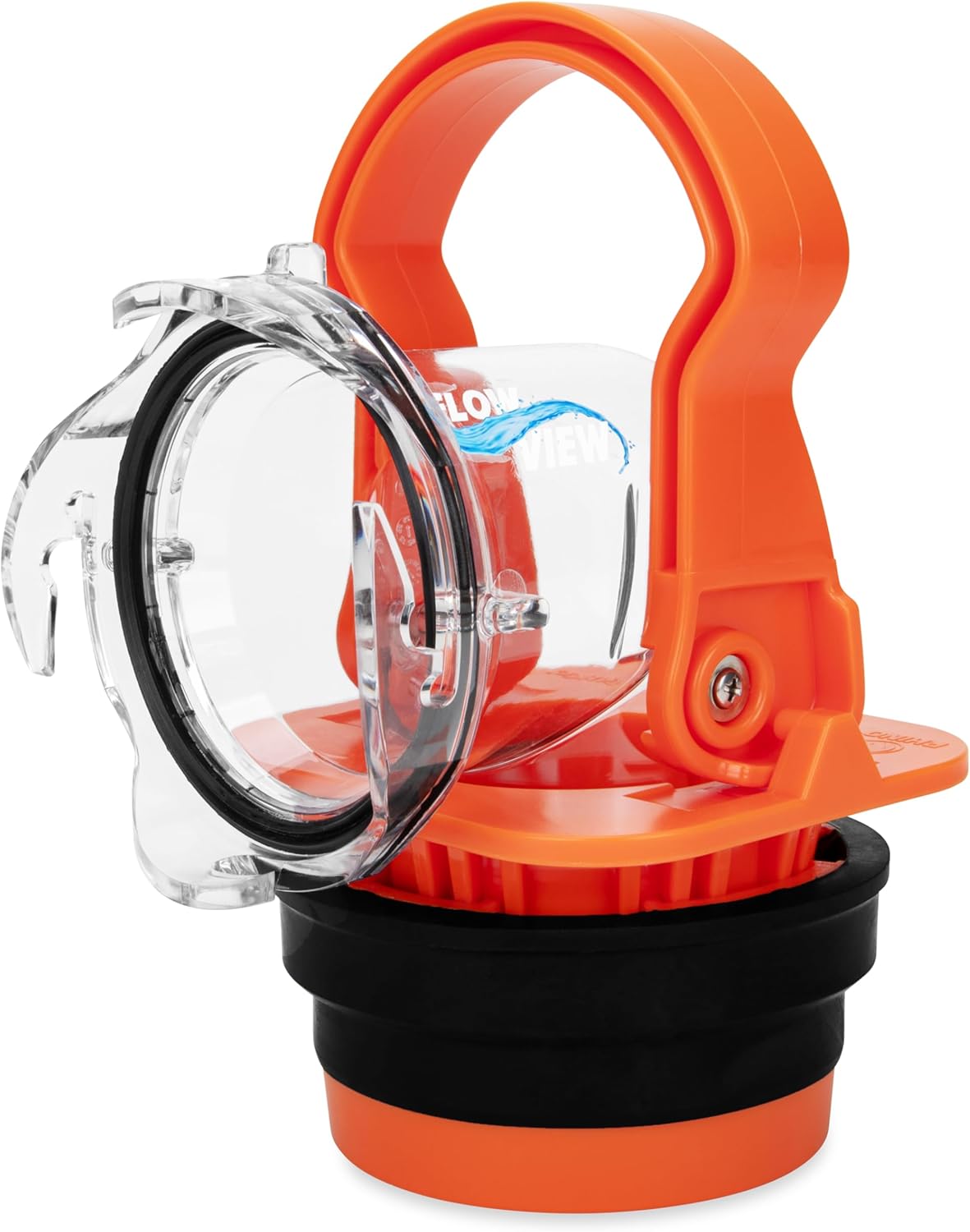 Camco Rhino RV Sewer Adapter PRO - Clear Sewer Hose Elbow with Drain Lock Adapter - Includes Ergonomic Handle & Flexible Adapter (39730)