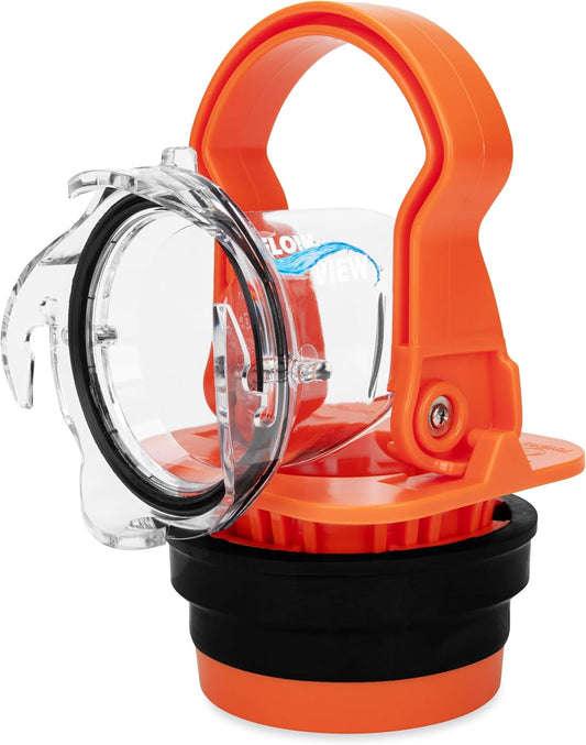 Camco Rhino RV Sewer Adapter PRO - Clear Sewer Hose Elbow with Drain Lock Adapter - Includes Ergonomic Handle & Flexible Adapter (39730)