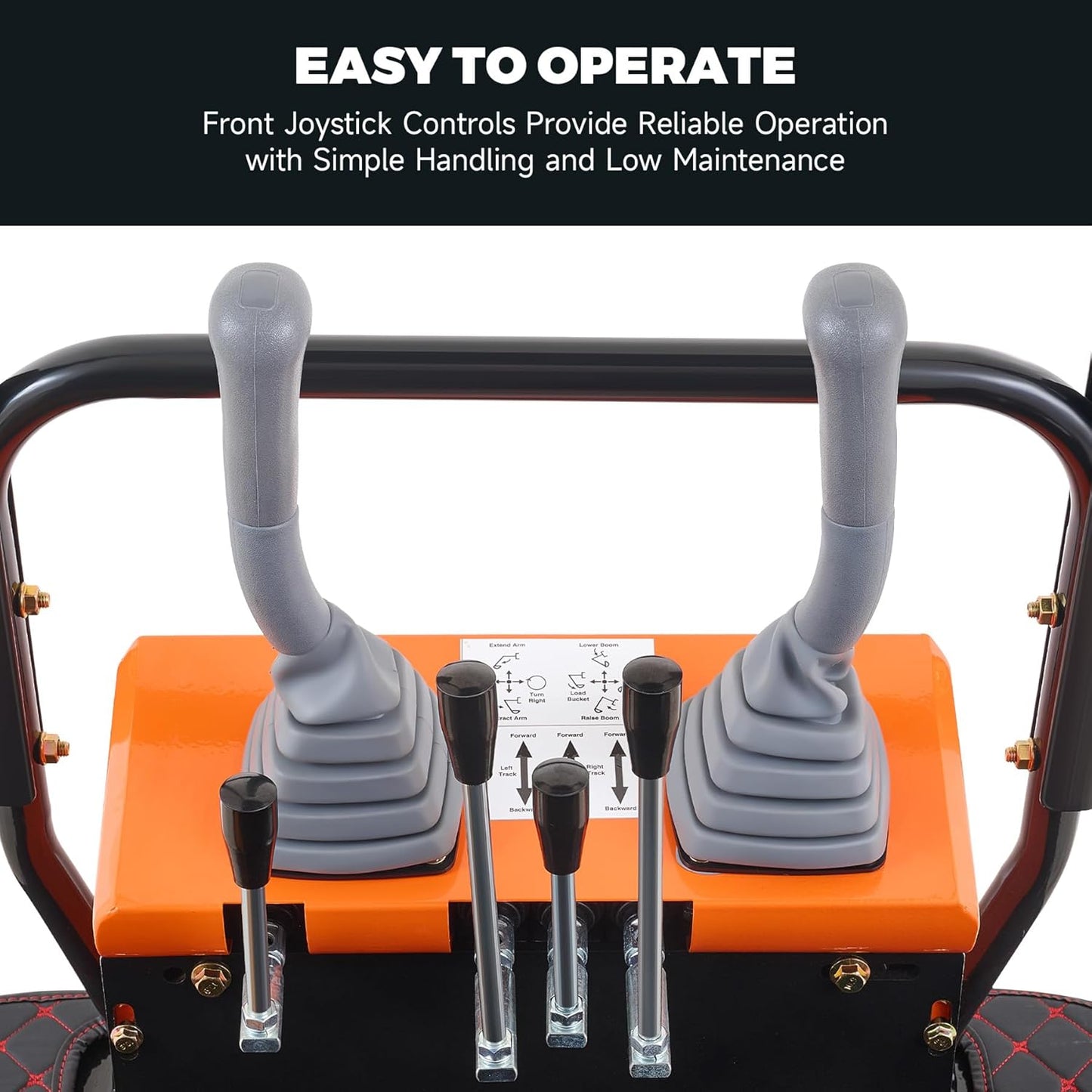 AHM Mini Excavator, 1 Ton Mini Digger with Kubota D722 Engine & 2698 lbf Digging Force, Small Crawler for Home Garden Farm Construction Site, Compact Trench Digger with Upgraded Boom & Rain Canopy