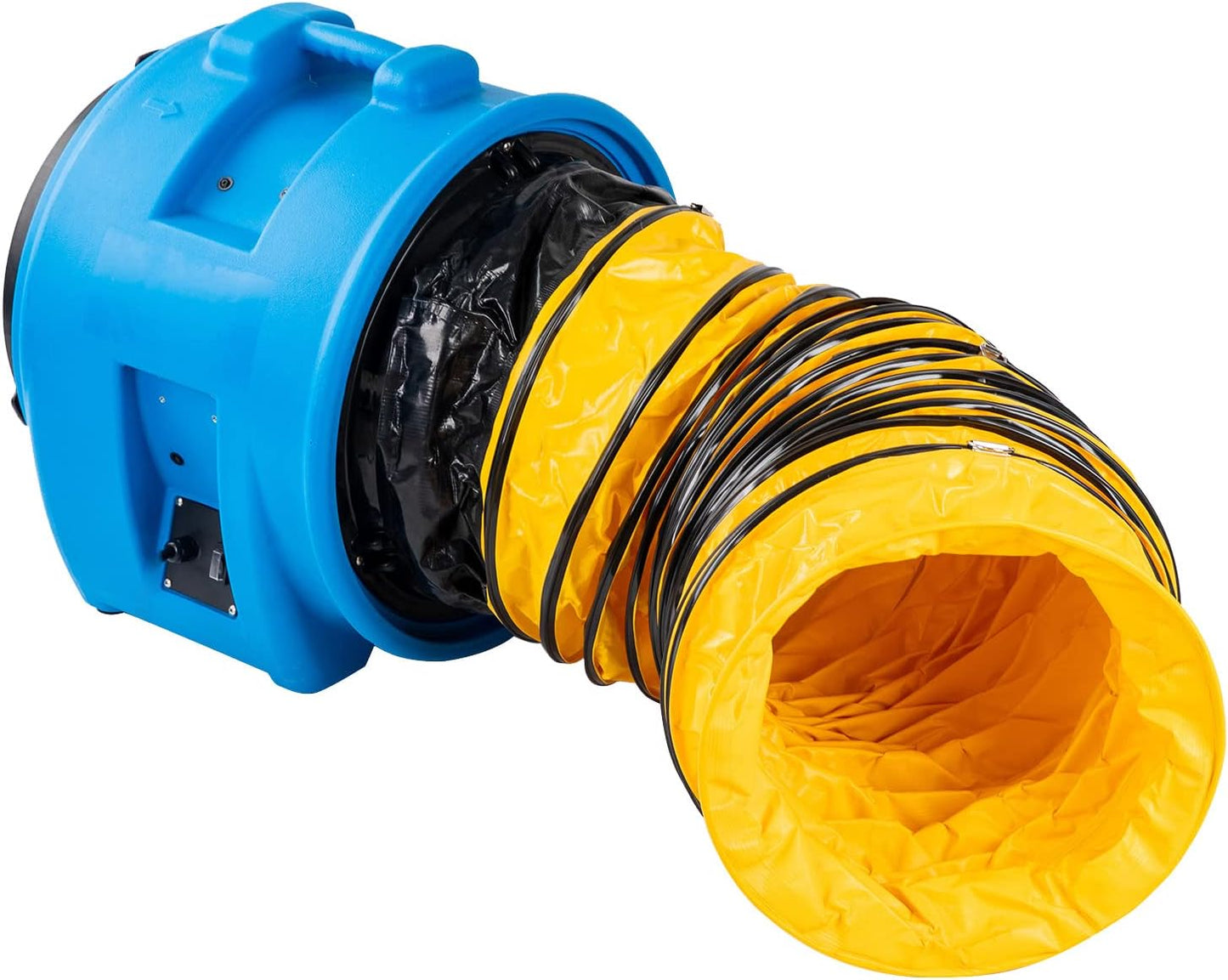 MOUNTO 16-Inch Axial Blower Exhaust Fan - 1HP, 5000 CFM, 200pa, Durable, Stackable, Ductable for Efficient Ventilation