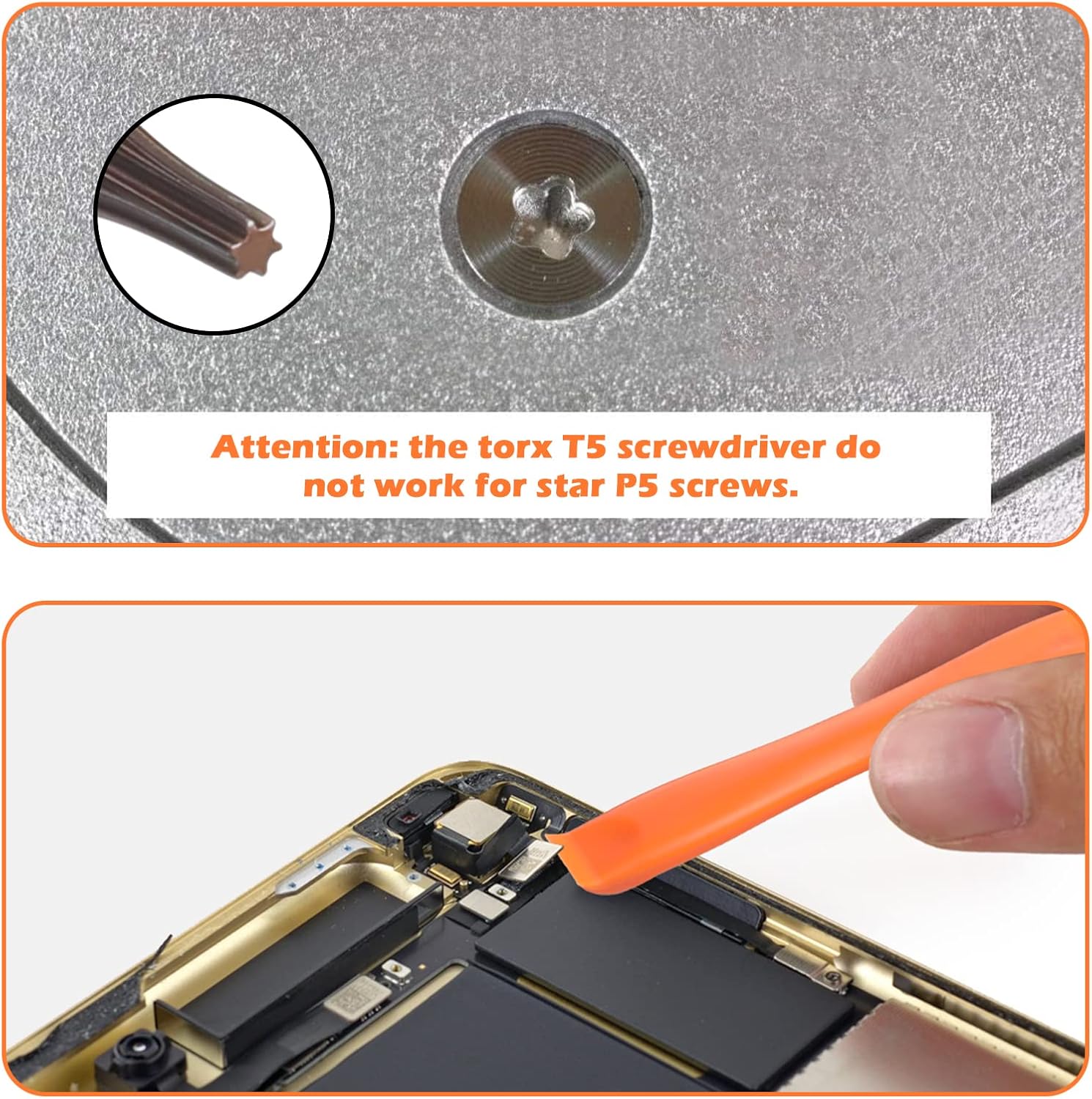 JOREST Single Precision Screwdriver, T5 Torx Security with a Spudger, Tool for PS3/4/5, Switch, Xbox, Wii, Laptop, Macbook, etc, to Repair, Clean, Replace Parts